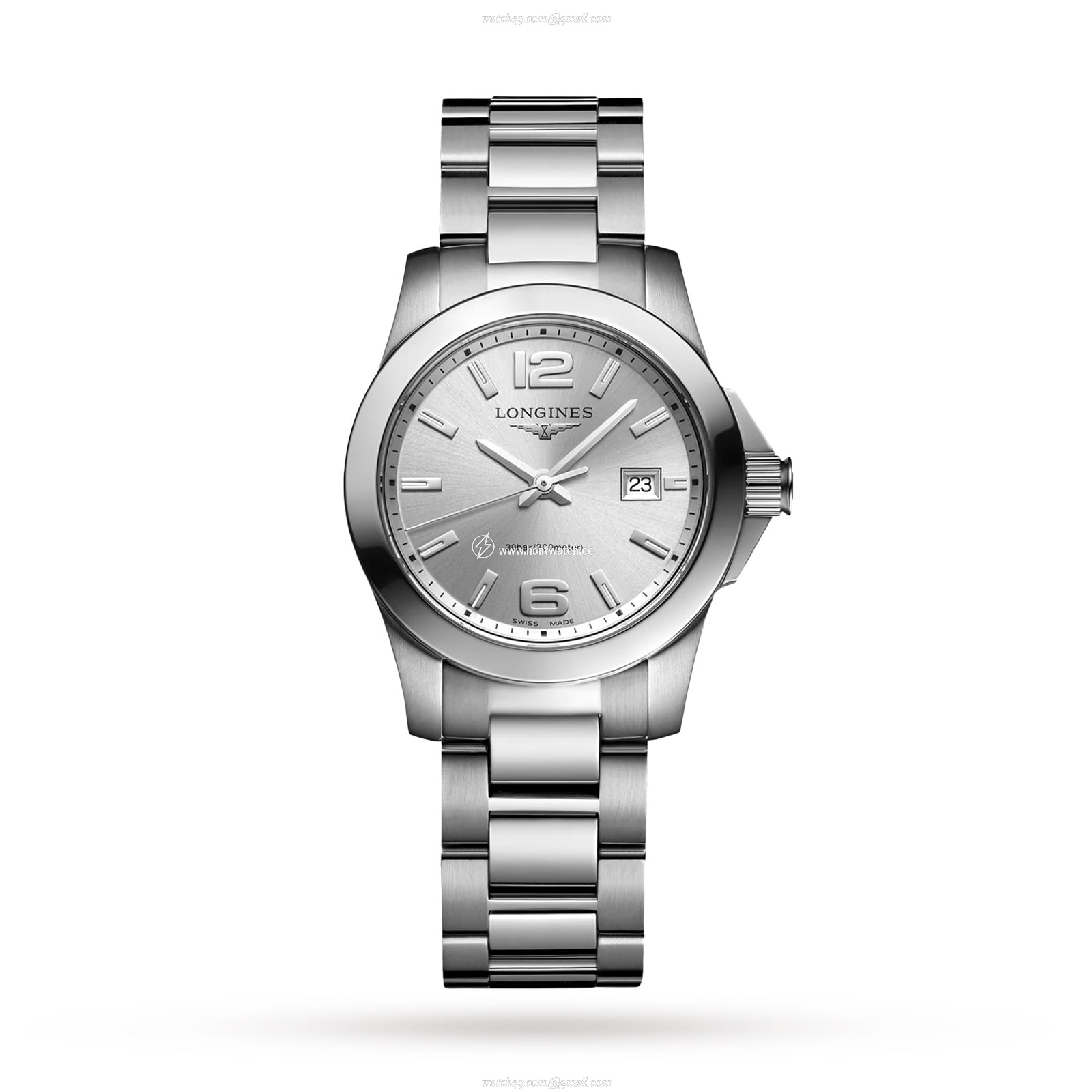 Longines Conquest L33764766 Silver Dial - Quartz - 29.5mm Stainless Steel