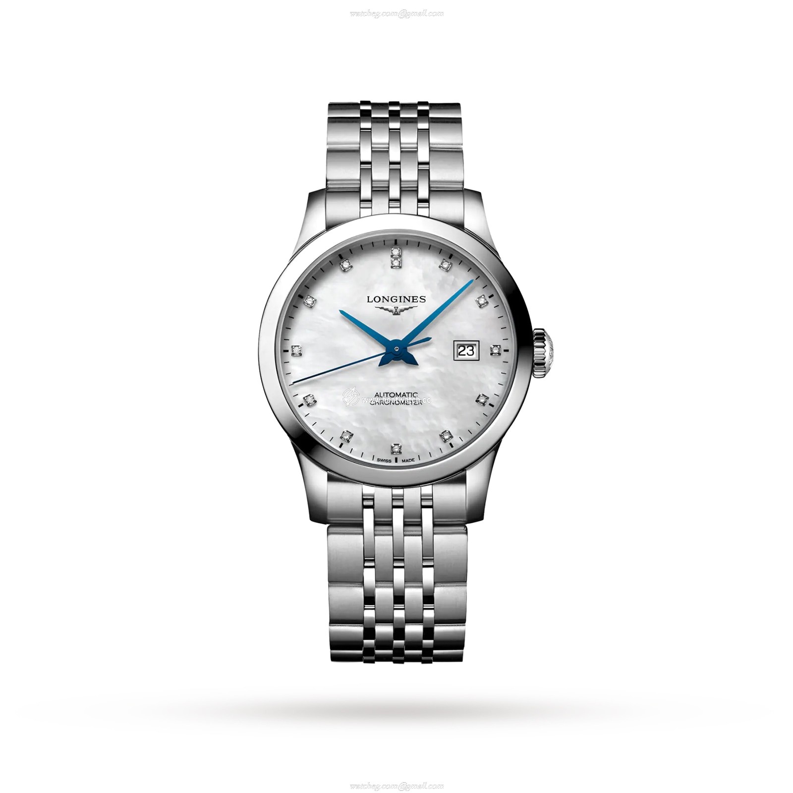 Longines Record L23214876 | Automatic Watch | Mother of Pearl Dial | 30mm
