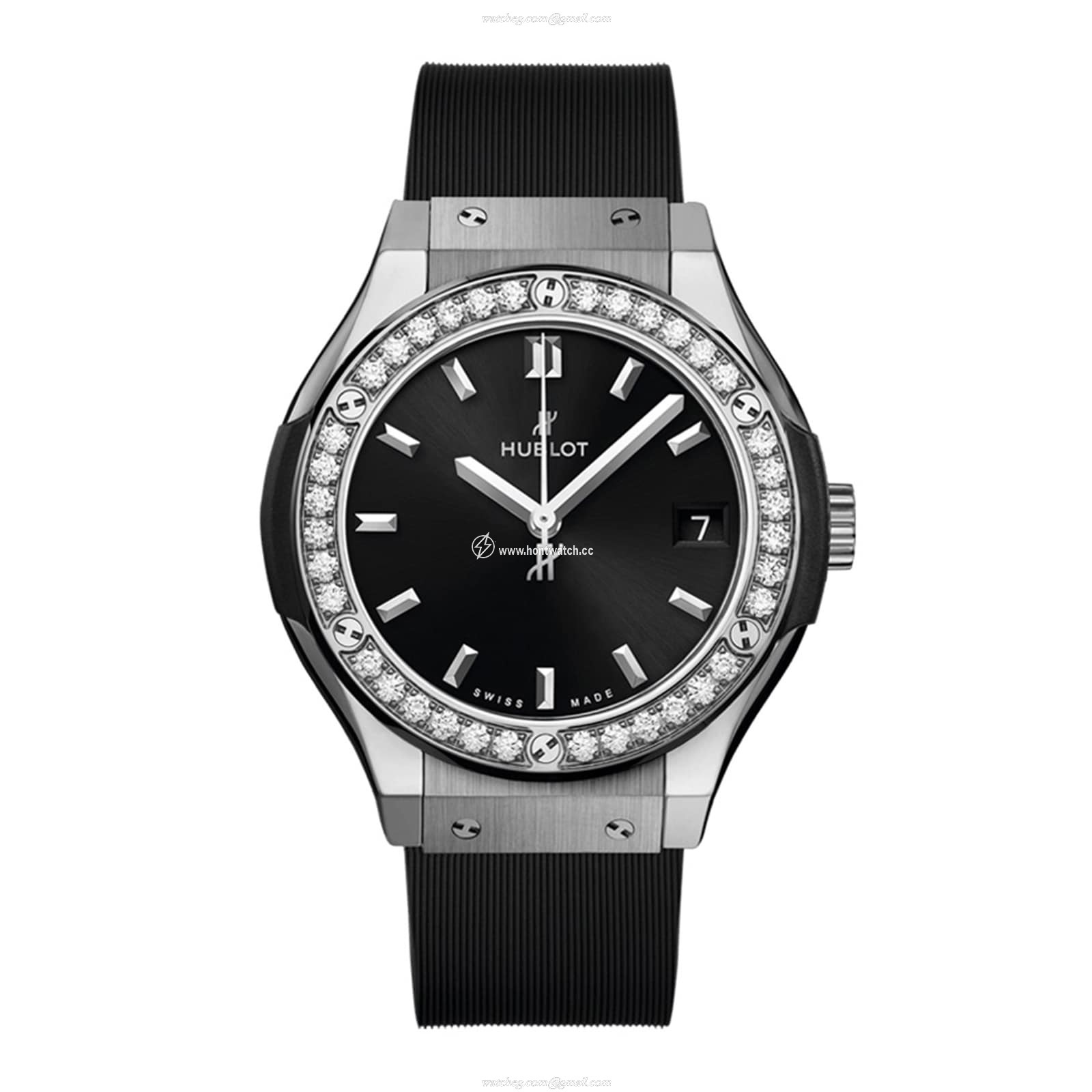 Hublot Classic Fusion Titanium Quartz Watch - 33mm Black Dial | Replica