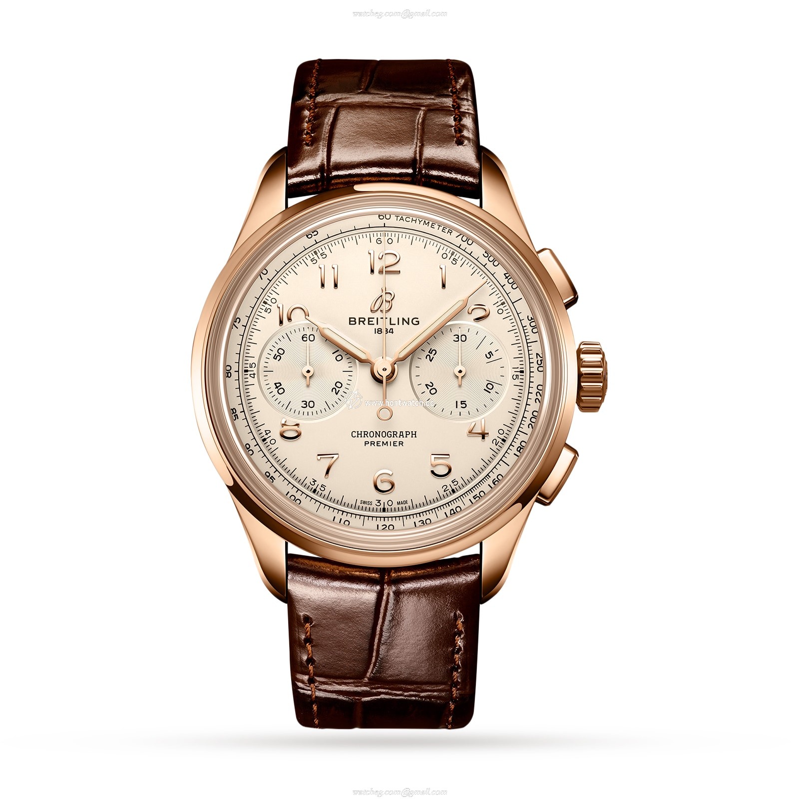Breitling Premier RB0930371G1P1 | 40mm 18ct Rose Gold Silver Dial