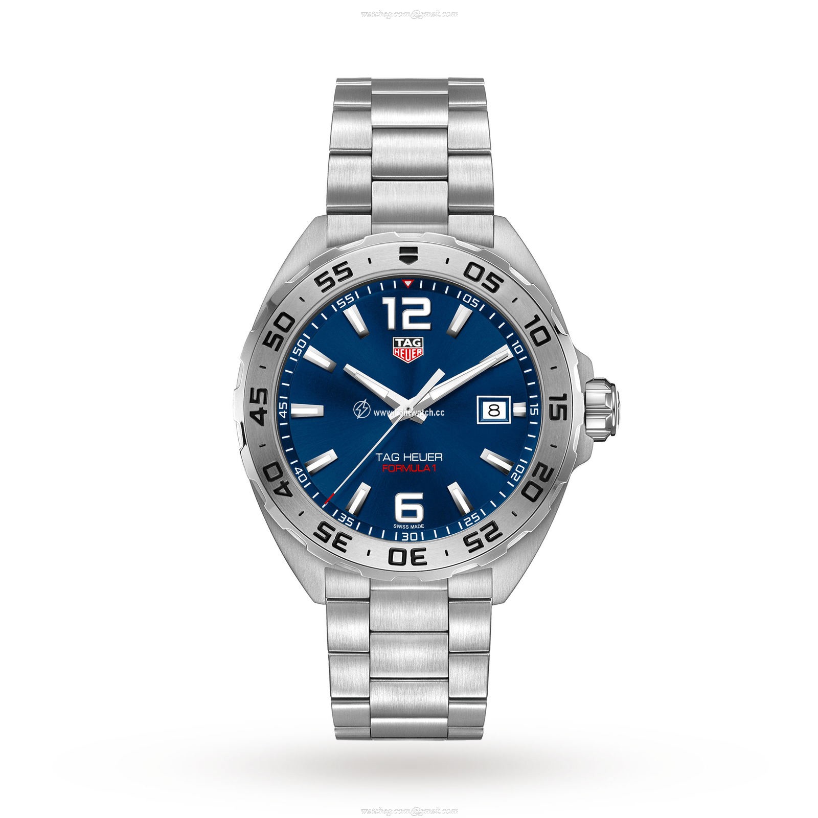 TAG Heuer Formula 1 WAZ1118 Quartz Watch - 41mm Blue Dial - Stainless Steel