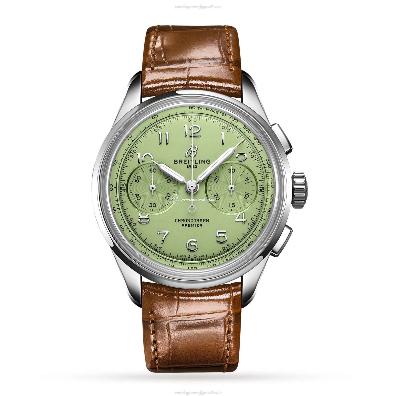 Breitling Premier AB0930D31L1P1 | 40mm Stainless Steel | Pistachio Dial