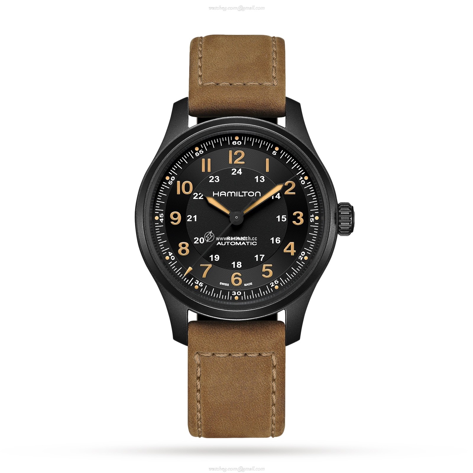 Hamilton Khaki Field Titanium Automatic - 42mm Black Dial - H70665533