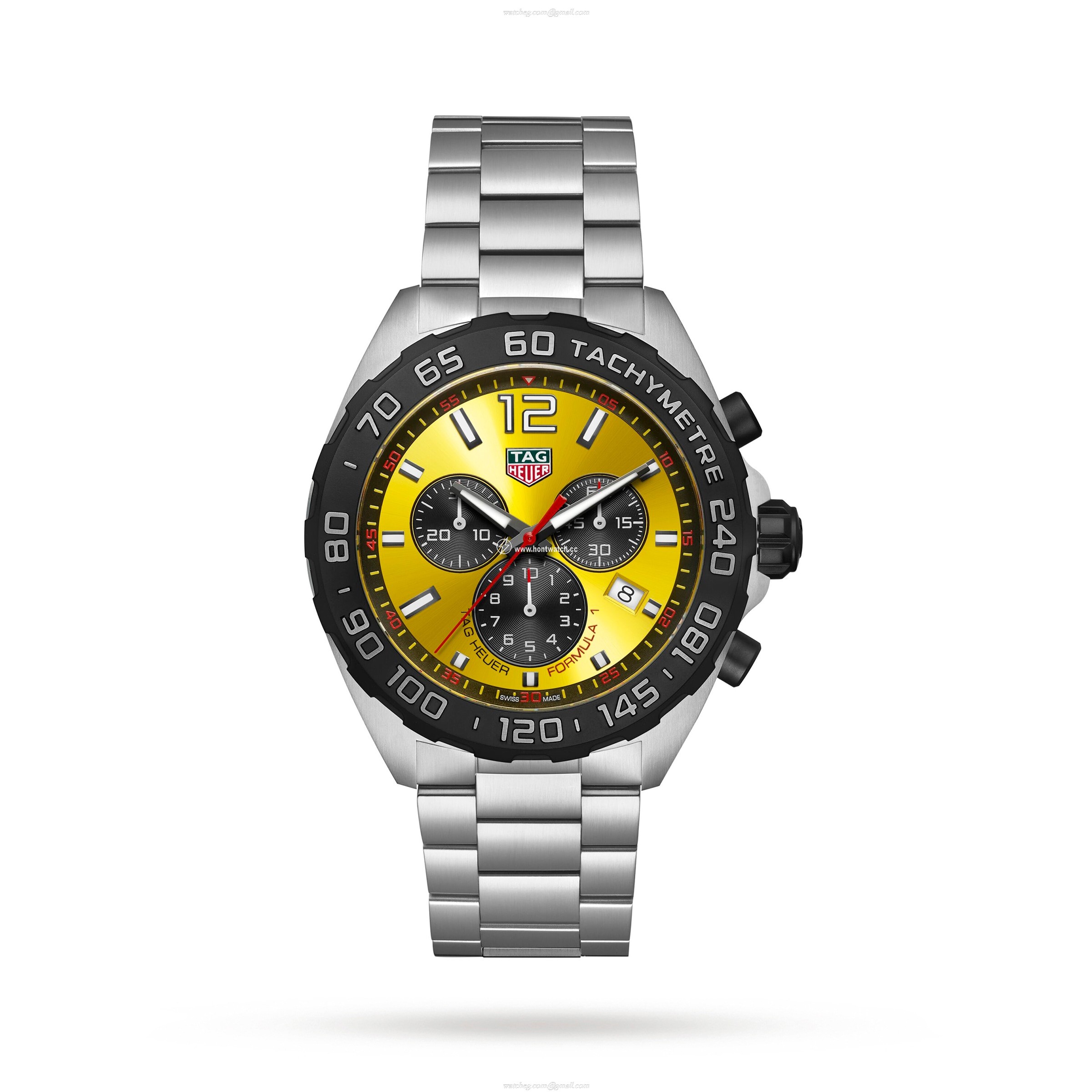TAG Heuer Formula 1 CAZ101AM.BA0842 | 43mm Yellow Dial Quartz Watch