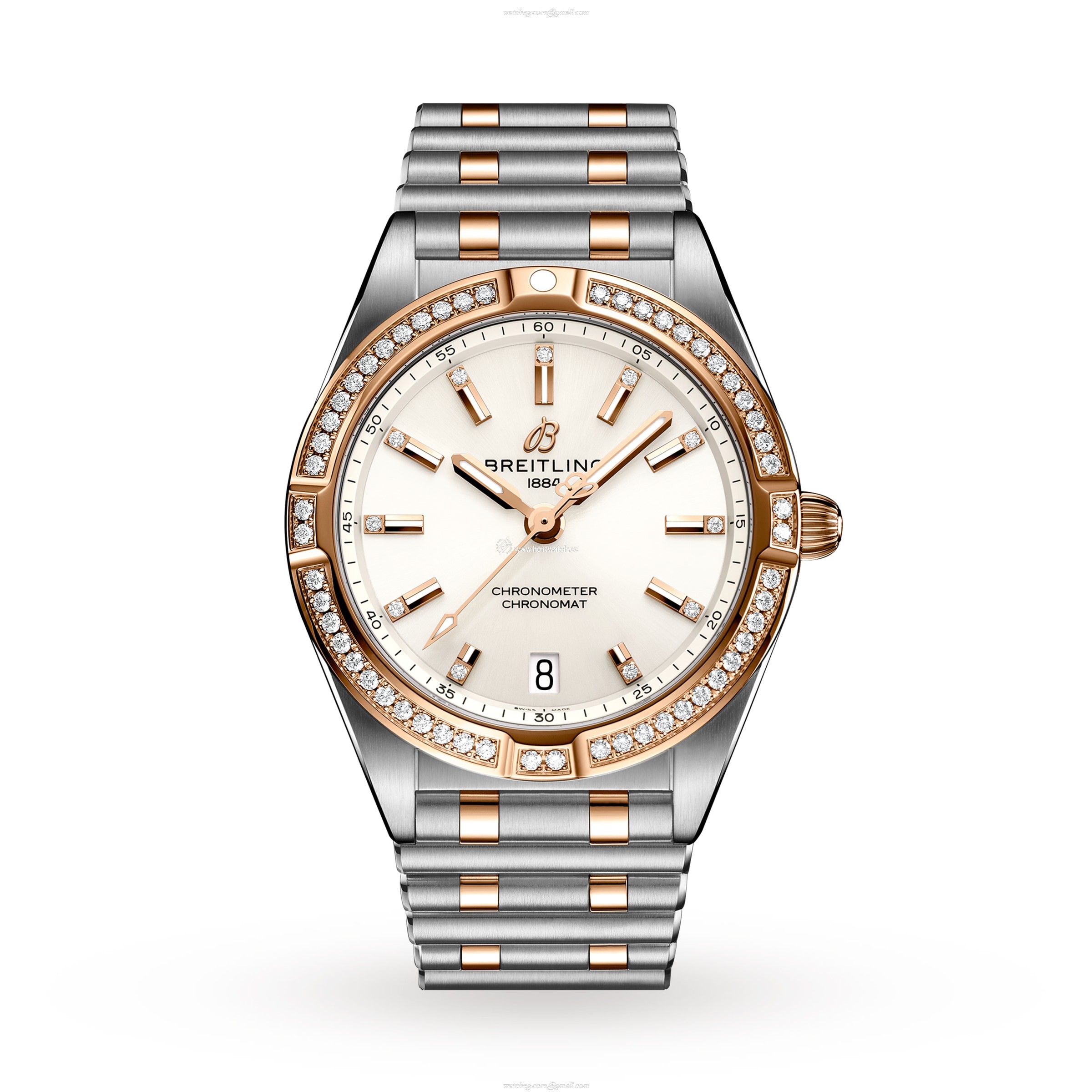 Breitling Chronomat 32mm Silver Dial | Stainless Steel & Rose Gold | Quartz
