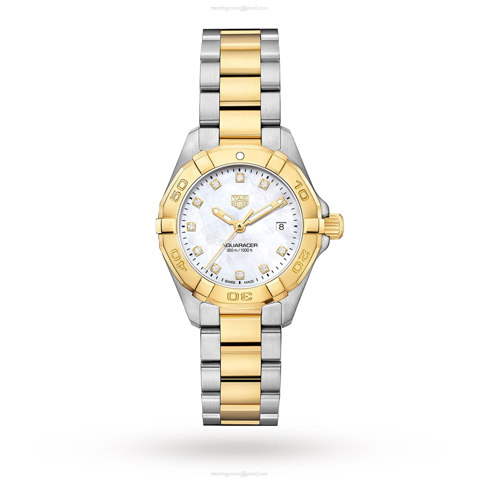 TAG Heuer Aquaracer WBD1422 Quartz Watch - 27mm Stainless Steel & Gold