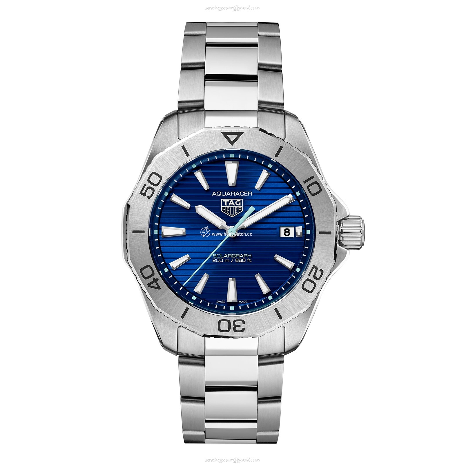 TAG Heuer Aquaracer Solar Blue Watch - 40mm Stainless Steel | 200M Water Resistant