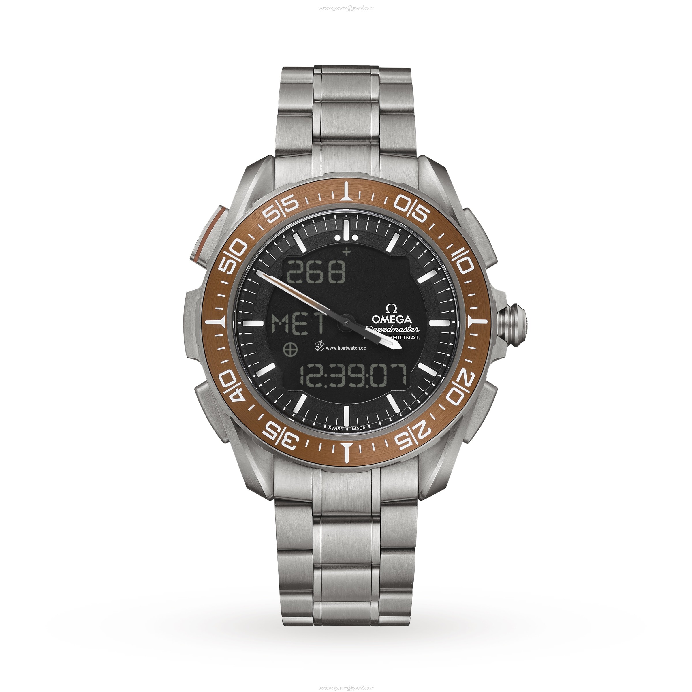 Omega Speedmaster X-33 Marstimer Titanium Quartz Watch - 45mm Black Dial