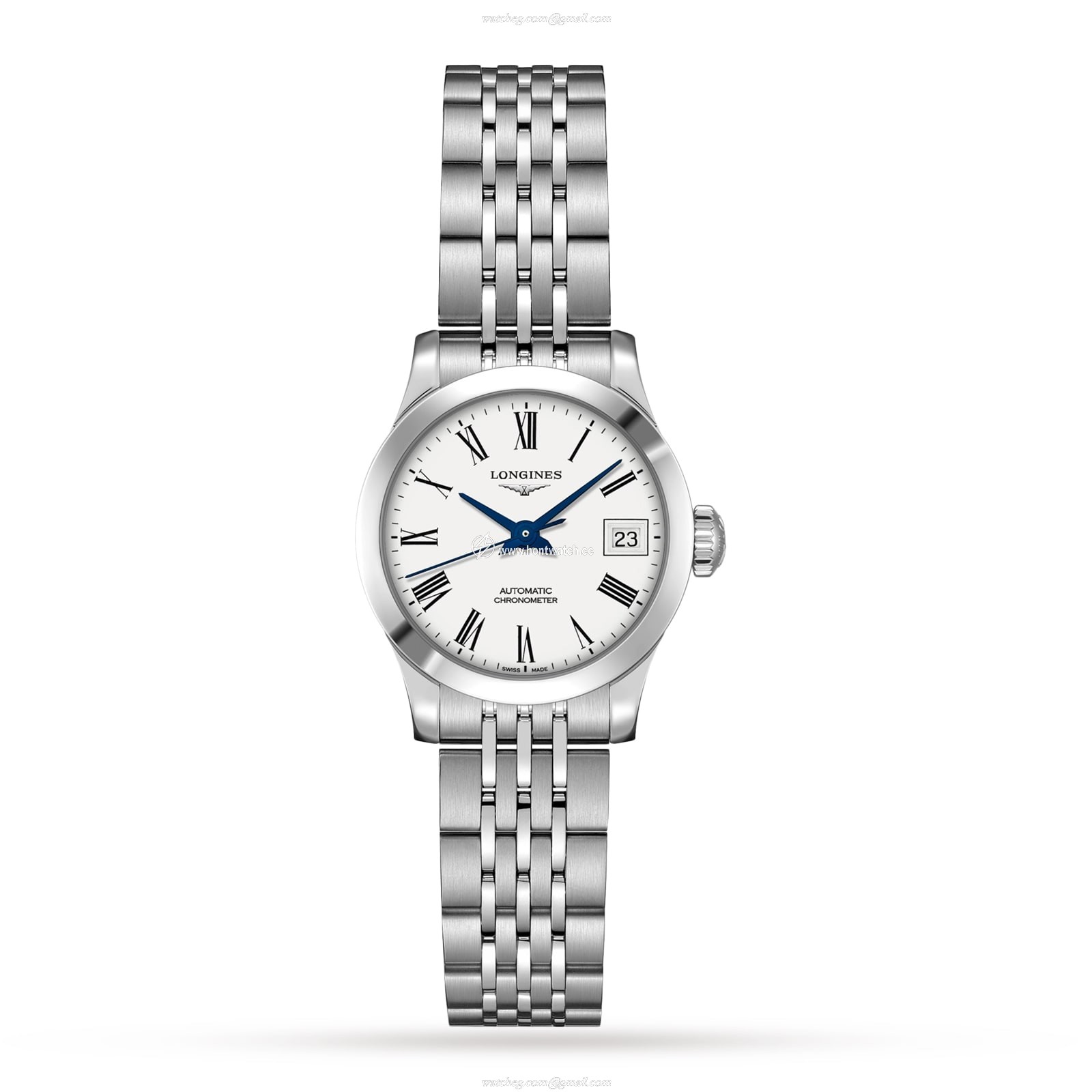 Longines Record L23204116 | 26mm White Dial | Automatic Watch