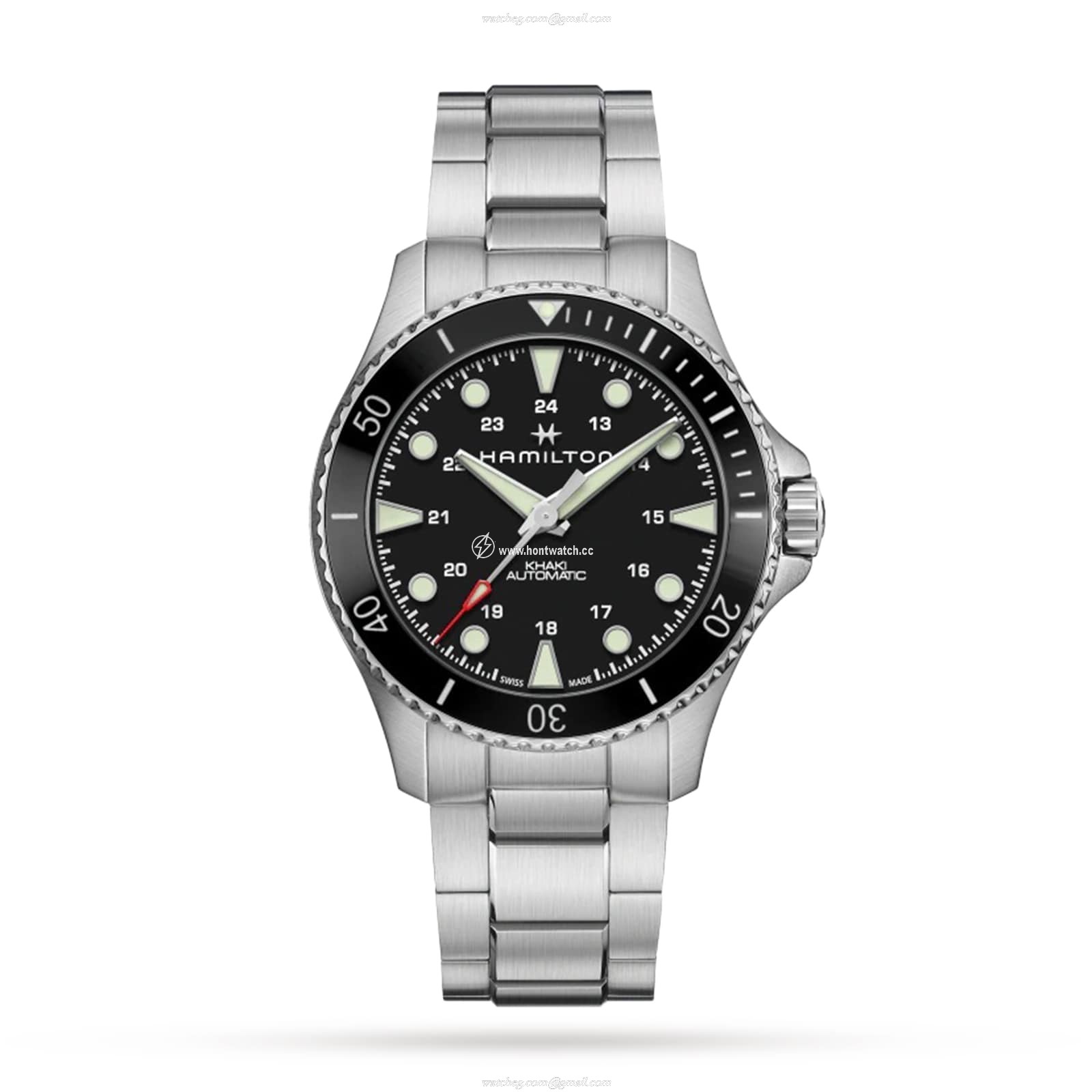 Hamilton Khaki Navy H82515130 Automatic Black - 43mm Stainless Steel