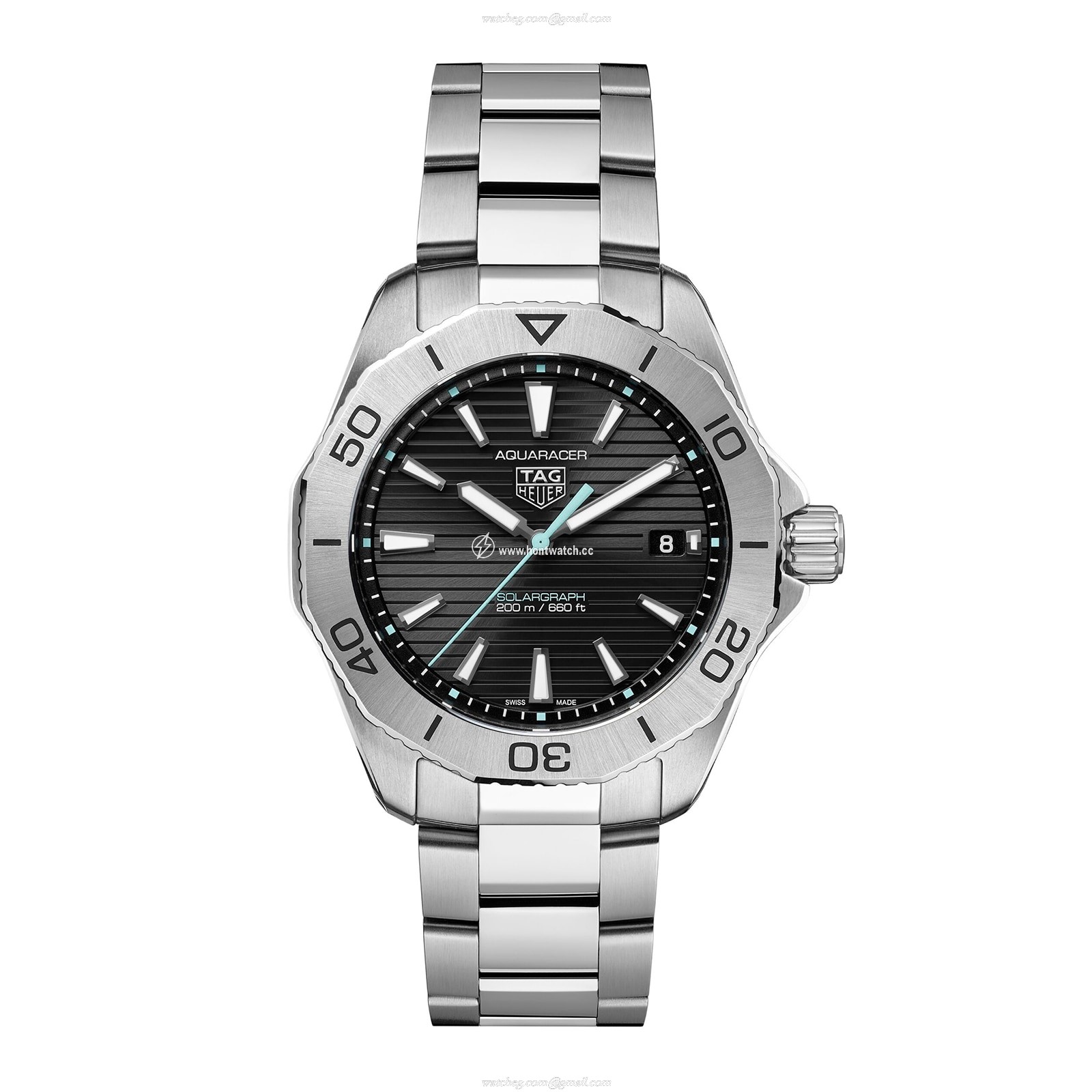 TAG Heuer Aquaracer WBP1114 Solar Black | 40mm Stainless Steel Watch