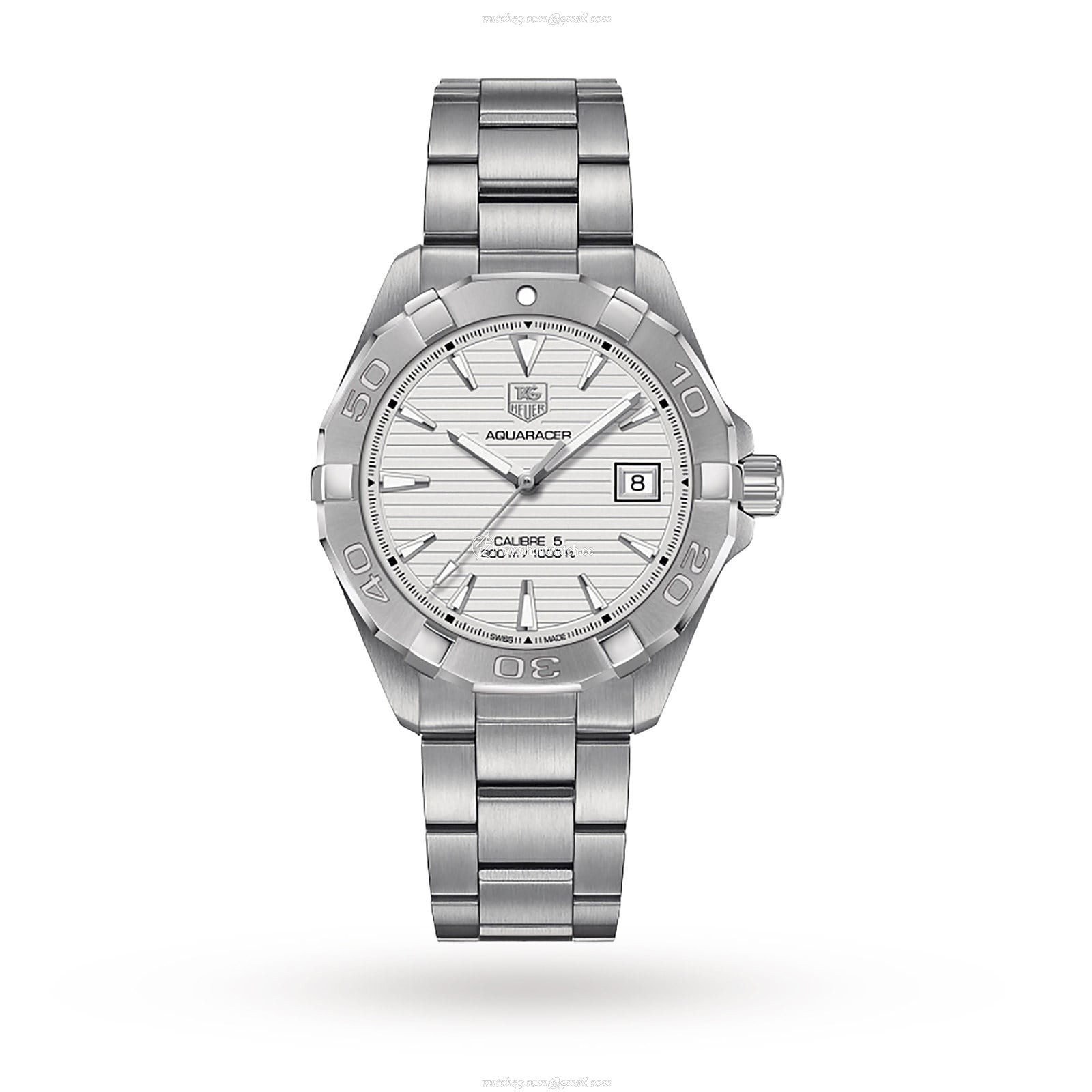 TAG Heuer Aquaracer Automatic Silver Dial Mens Watch - Stainless Steel