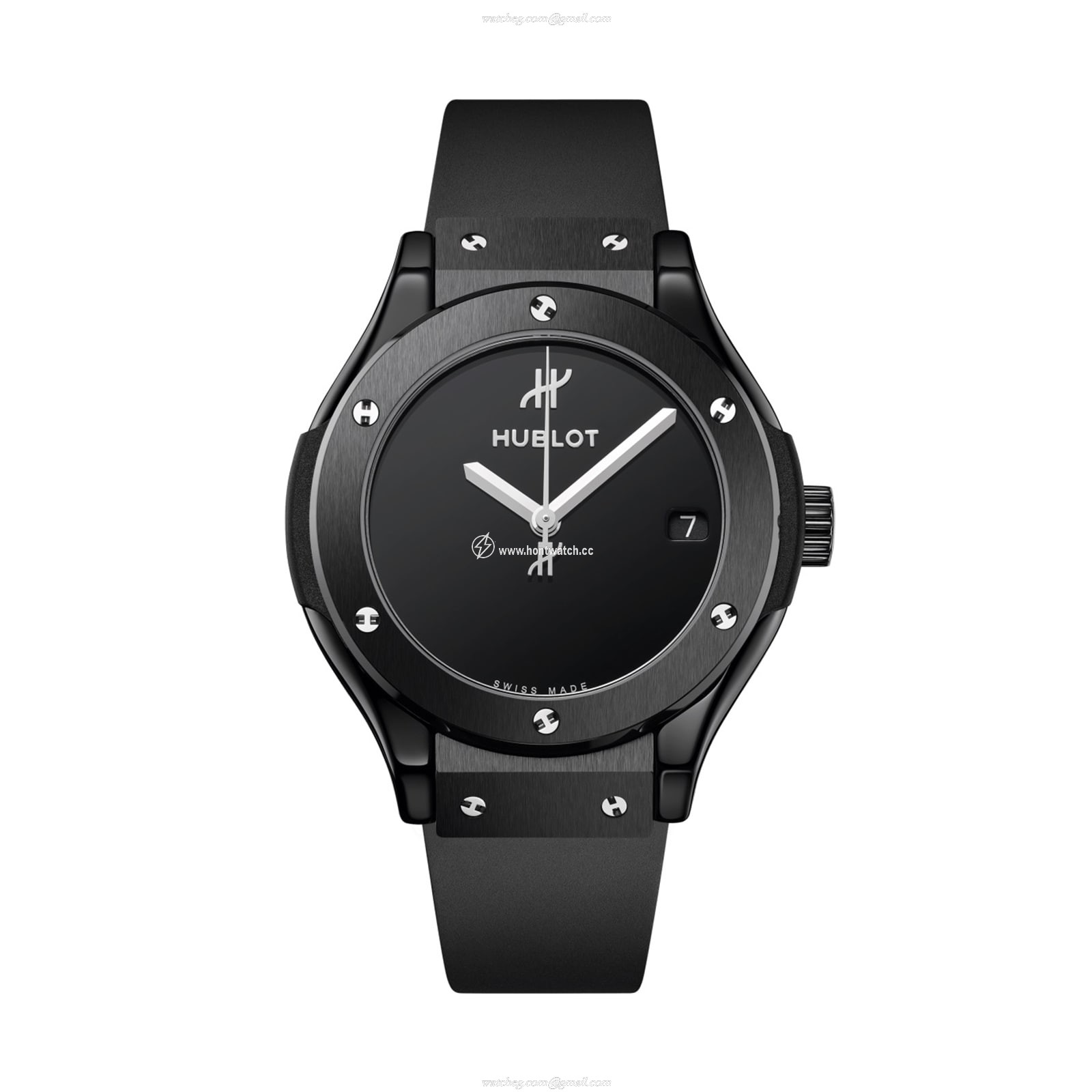 Hublot Classic Fusion Ceramic Quartz Watch - 33mm Black | Replica