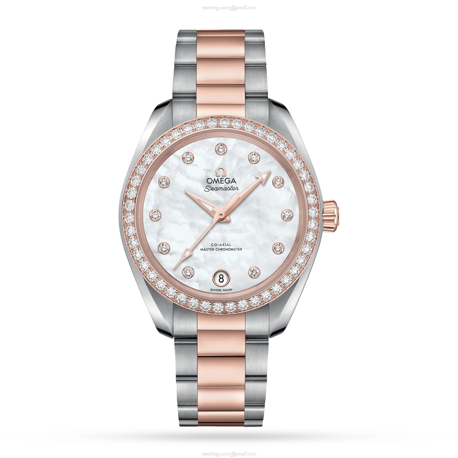 Omega Seamaster Aqua Terra 34mm | Automatic Diamond Dial | Stainless Steel & Rose Gold