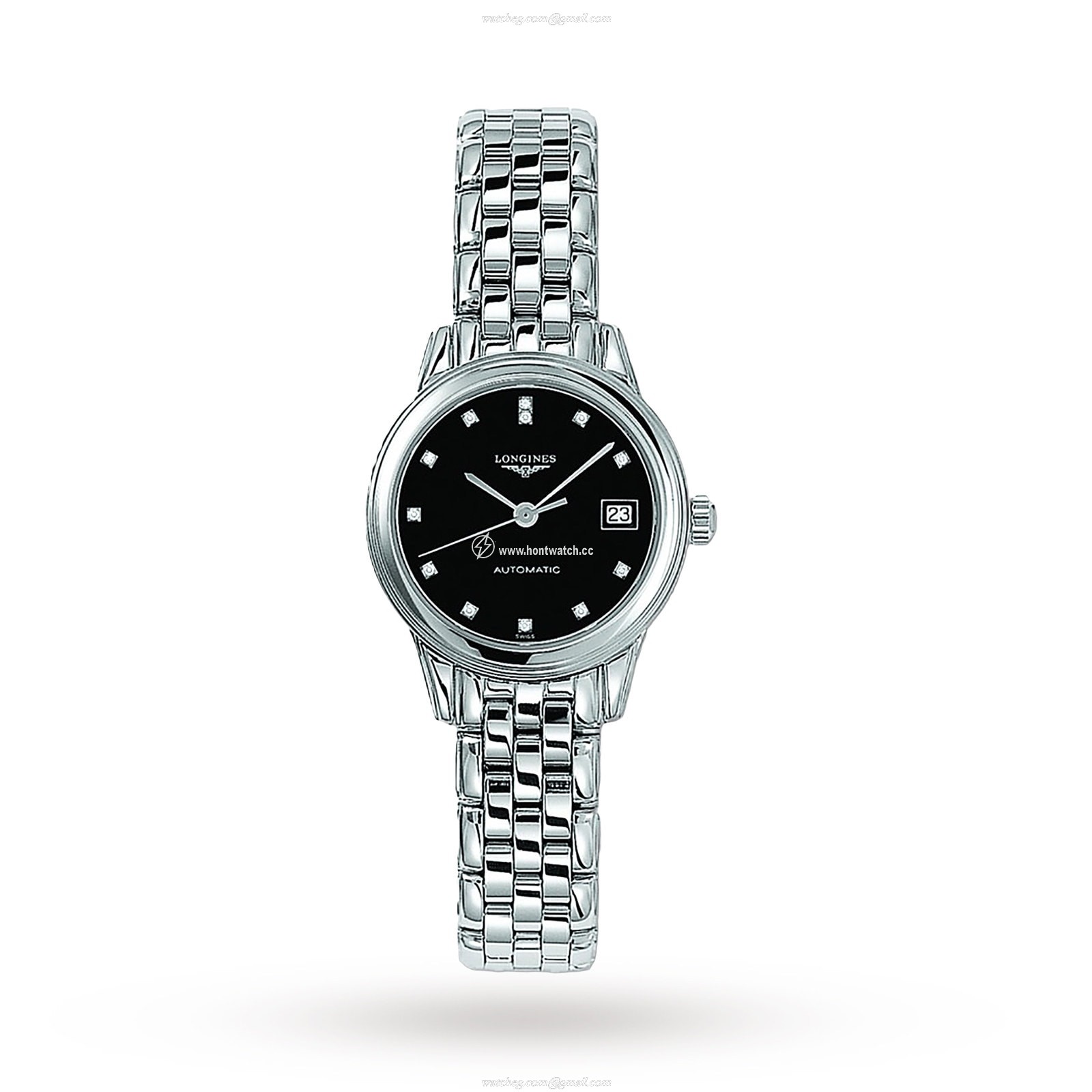 Longines Flagship L42744576 | 26mm Automatic Black Dial | Diamond Markers