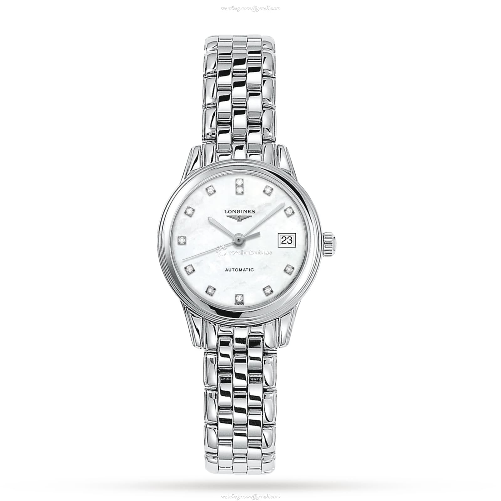 Longines Flagship L42744876 | 26mm Automatic Watch | Mother of Pearl Dial