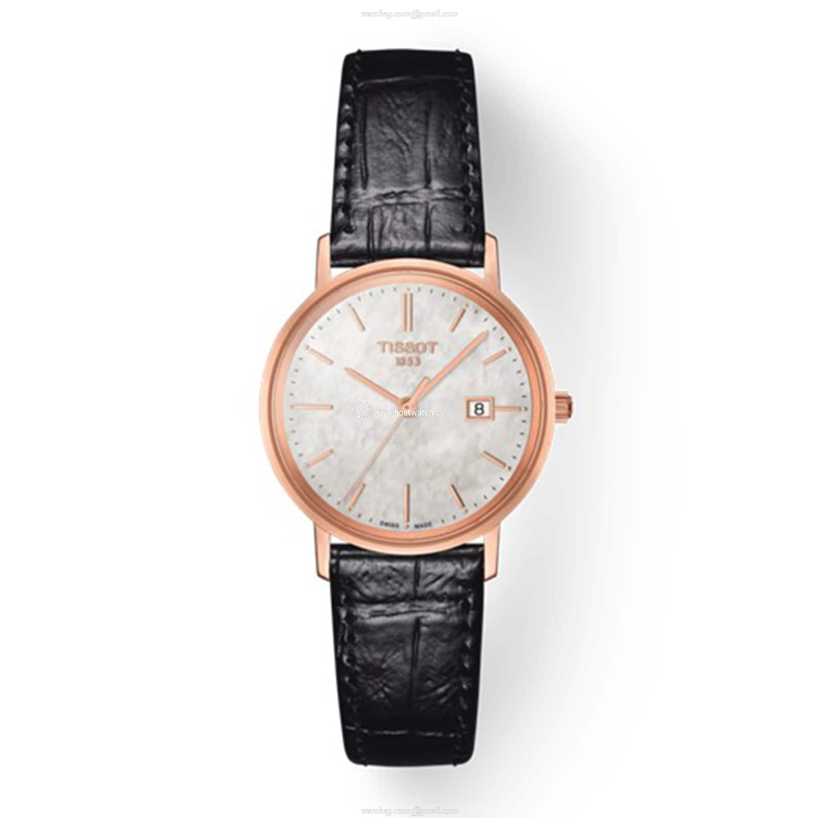 Tissot T-Gold 18ct Rose Gold Quartz Watch - Mother of Pearl Dial - 29mm