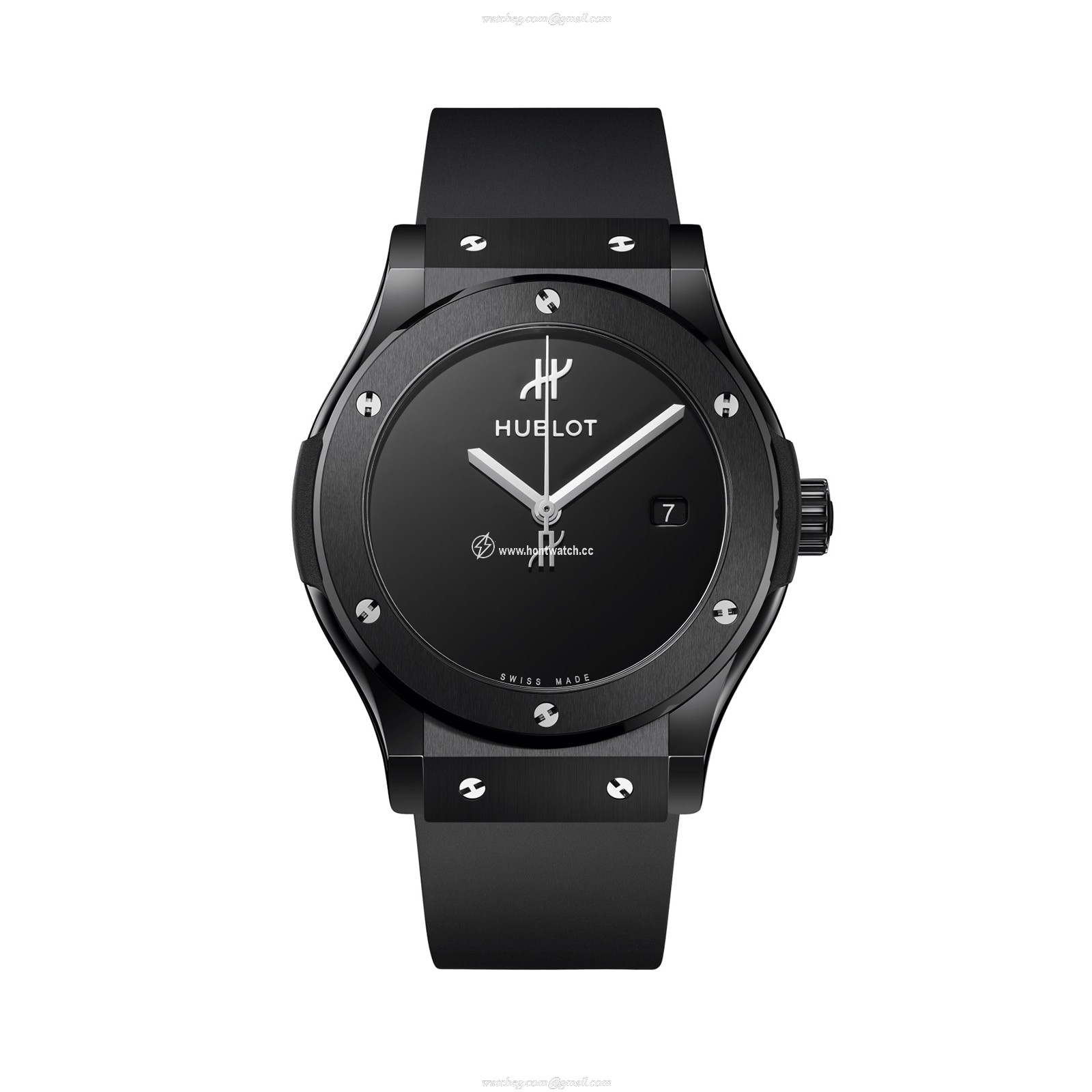 Hublot Classic Fusion Ceramic Automatic Watch - 42mm Black Dial | Replica