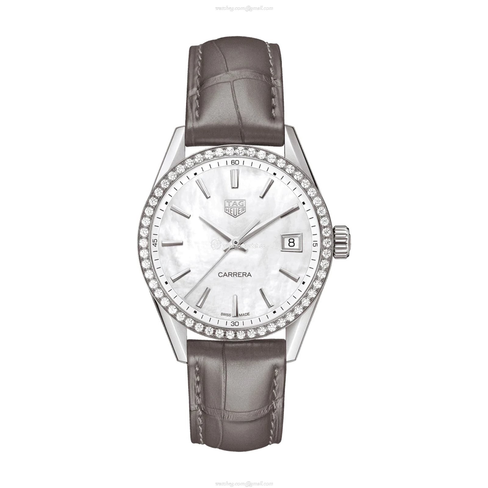 TAG Heuer Carrera 36mm White Dial - Stainless Steel & Leather - Quartz