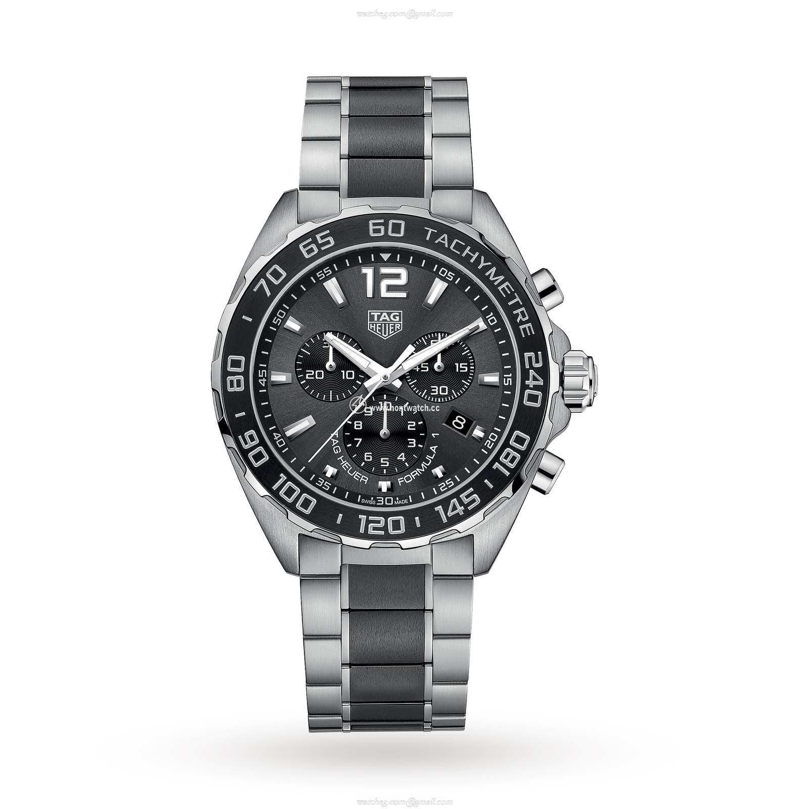 TAG Heuer Formula 1 CAZ1011 Quartz Watch - 43mm Black Dial - Stainless Steel