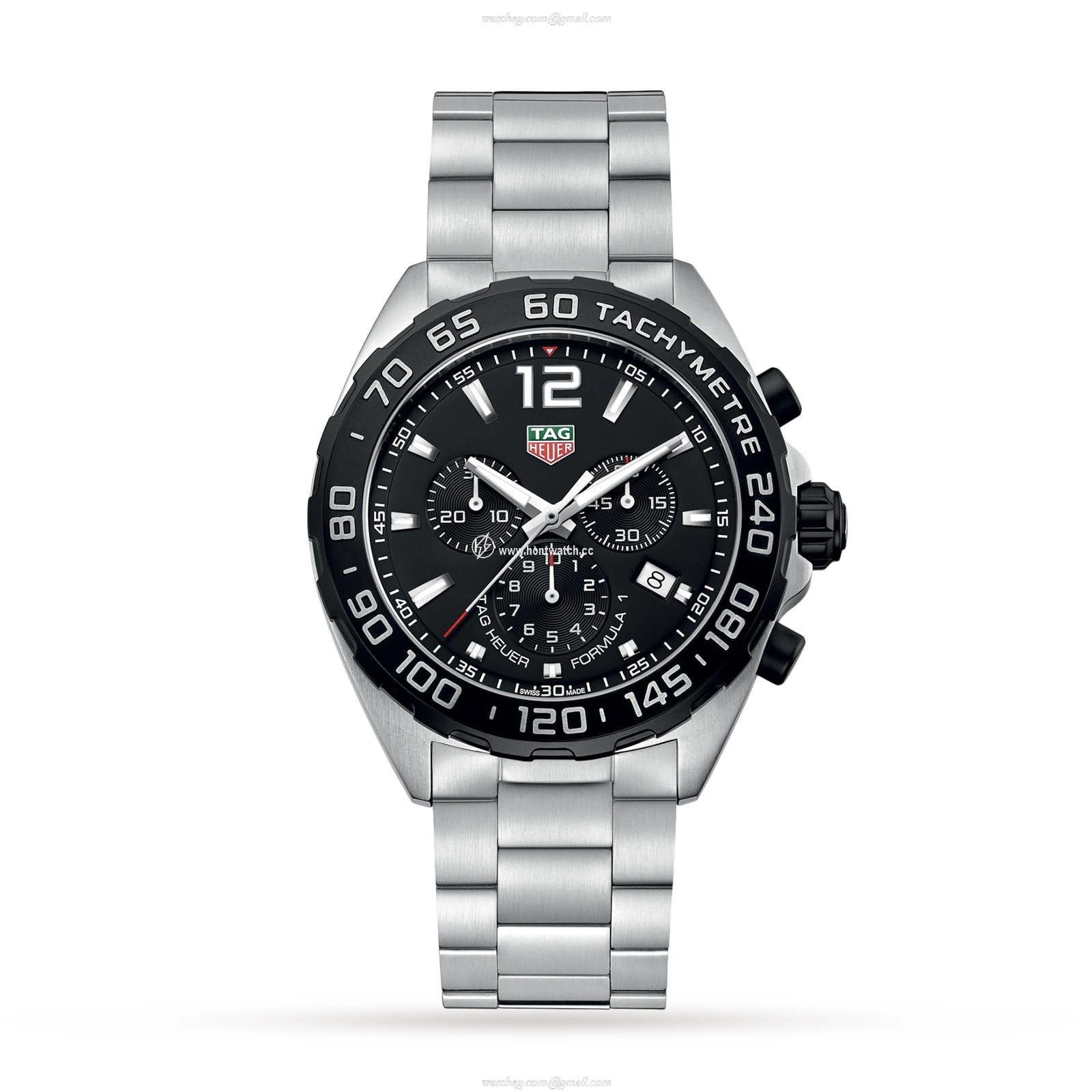 TAG Heuer Formula 1 CAZ1010 Quartz Watch - 43mm Black Dial - Stainless Steel
