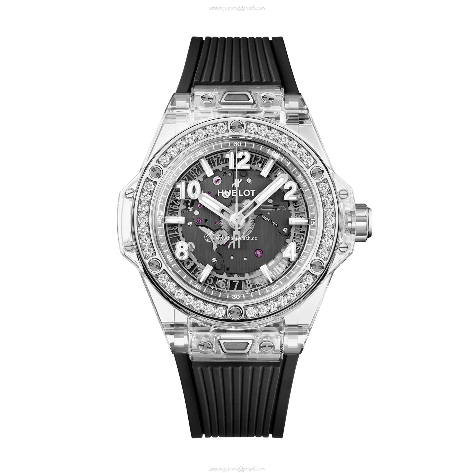 Hublot Big Bang 465.JX Sapphire Skeleton | 39mm Automatic | Diamond Bezel