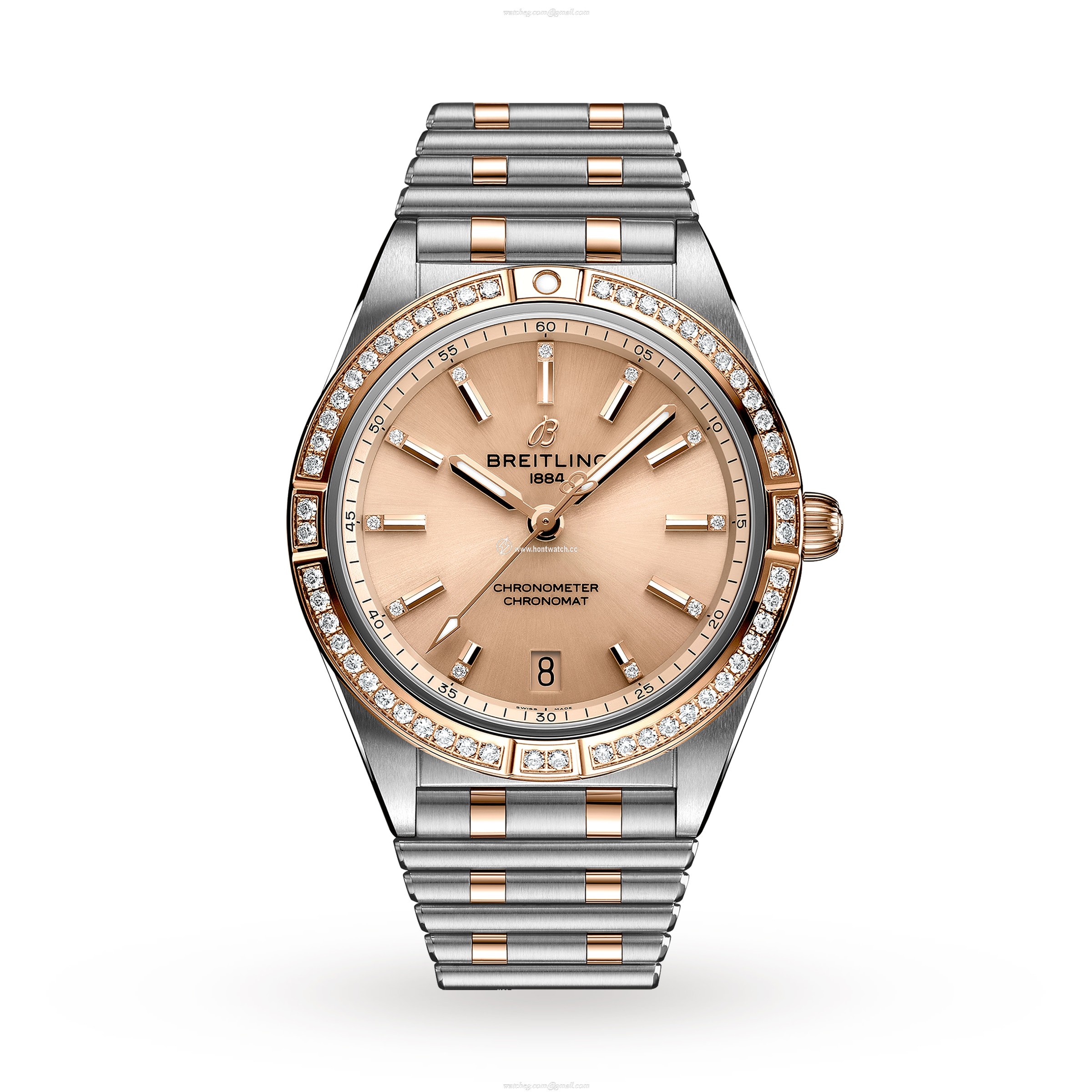 Breitling Chronomat 36mm Automatic - Copper Dial & Diamond Bezel