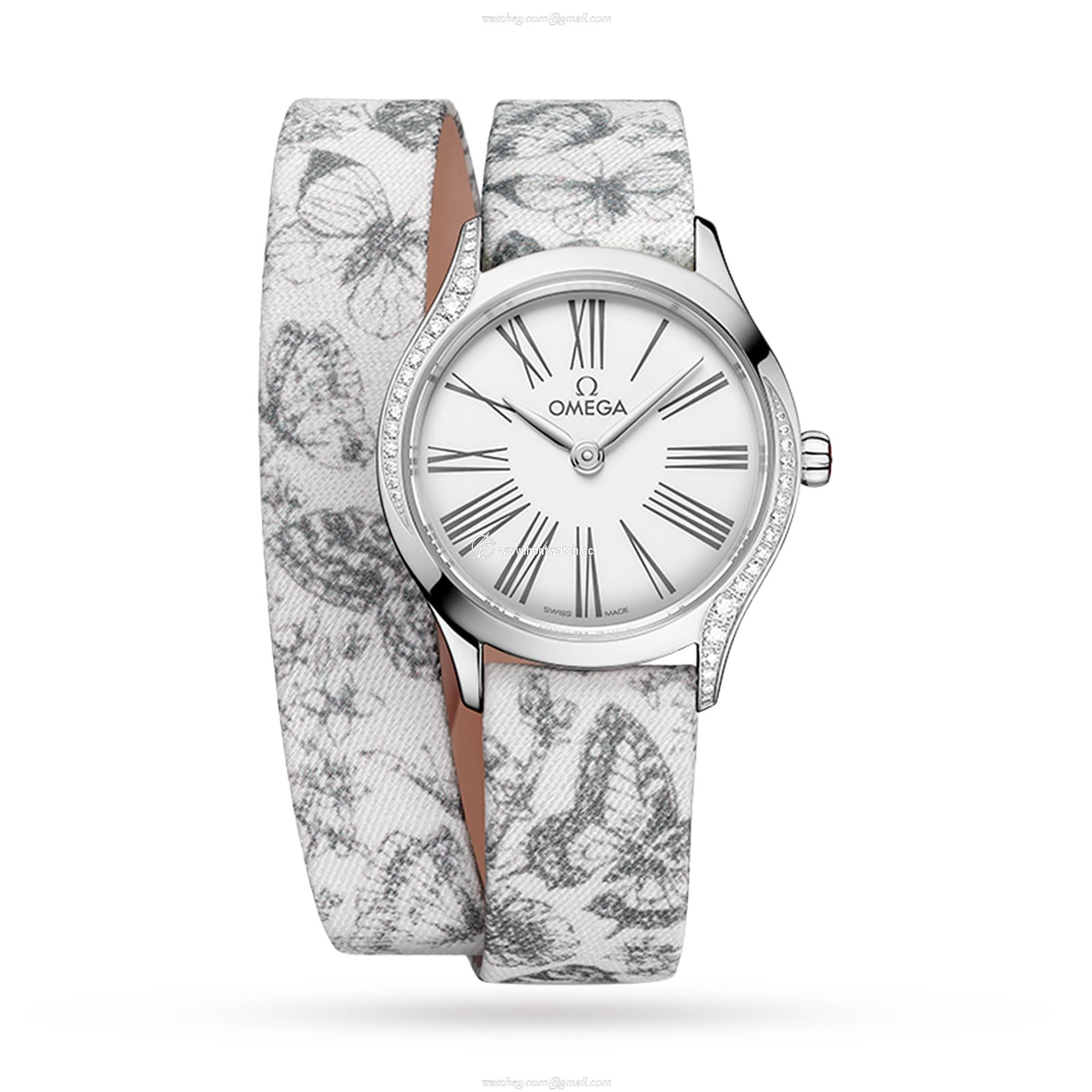 Omega De Ville 26mm Stainless Steel Quartz Watch - White Dial & Roman Numerals