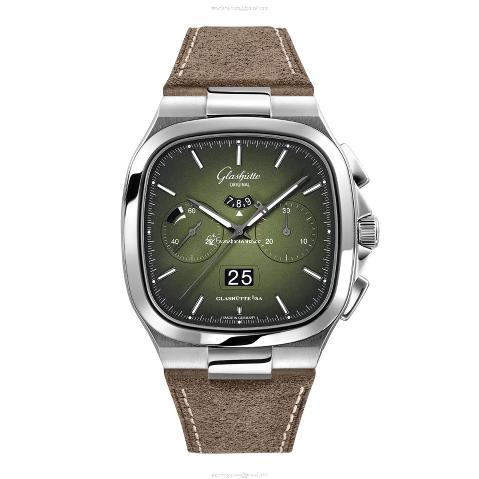 Glashuette Original Vintage 1-37-02-09-02-62 | 40mm Green Automatic Watch