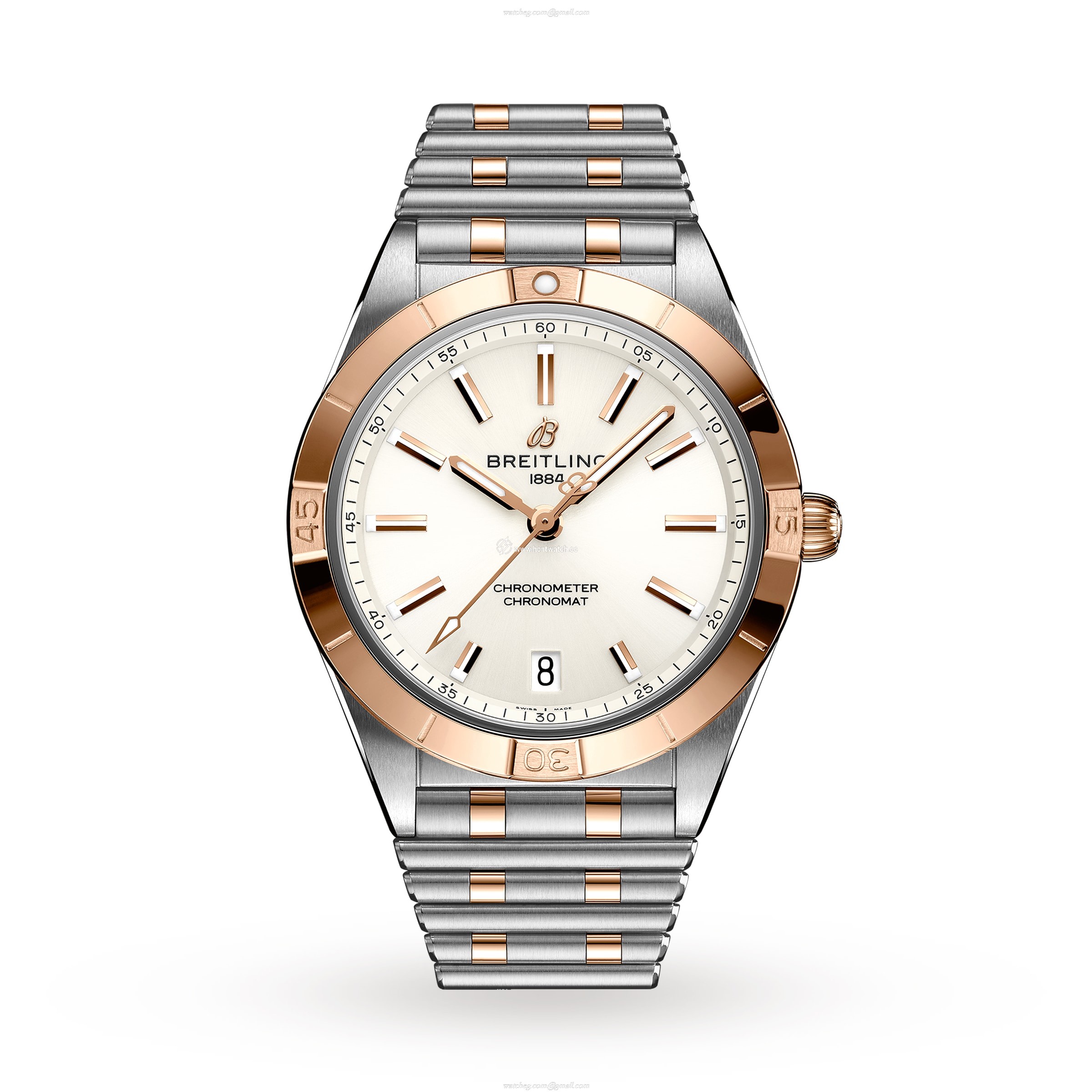 Breitling Chronomat 36mm Automatic Silver Dial - Stainless Steel & Rose Gold