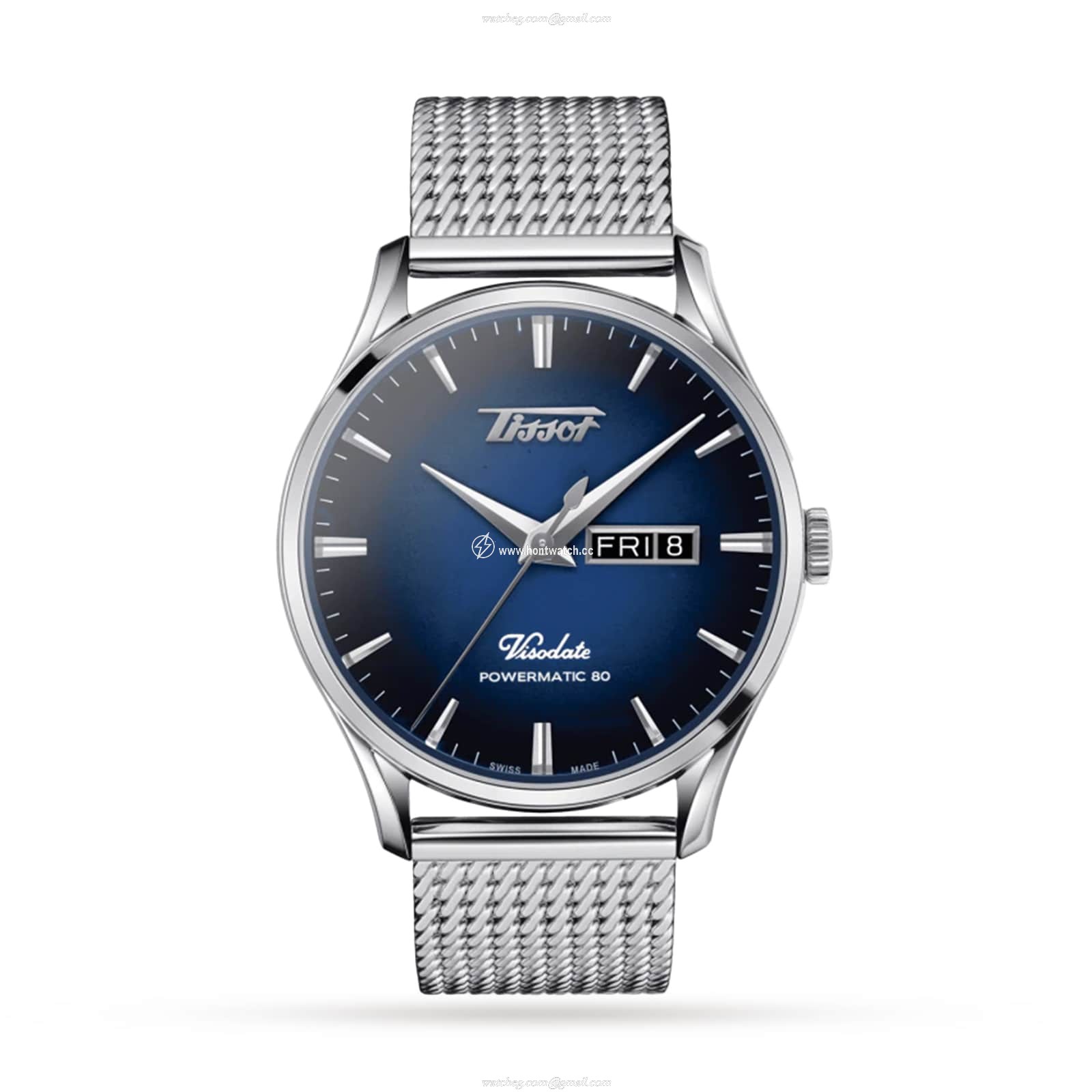 Tissot Heritage Visodate Automatic Watch - 42mm Blue Dial | Stainless Steel