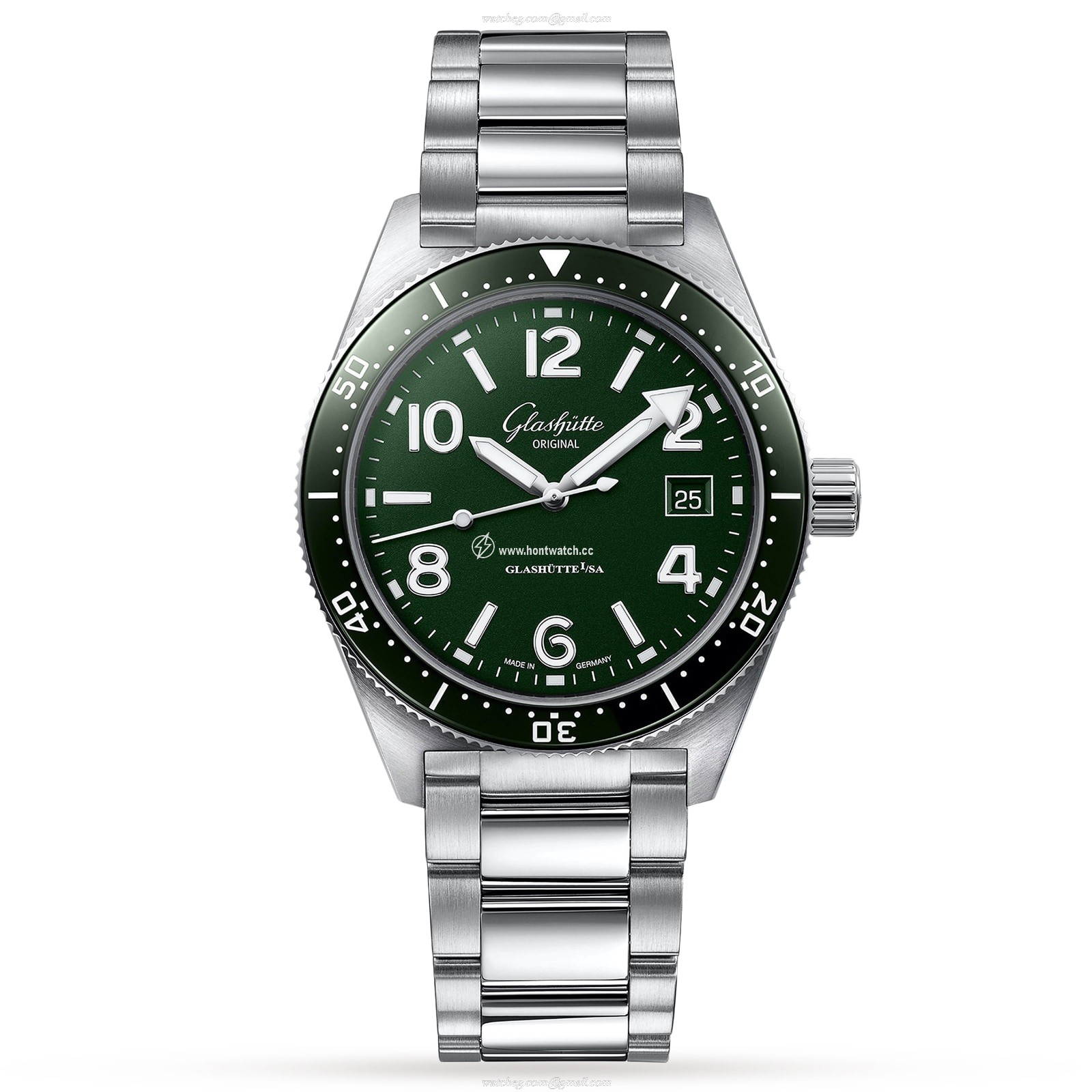 Glashutte Original SeaQ Automatic Green Dial - Stainless Steel - 39.5mm
