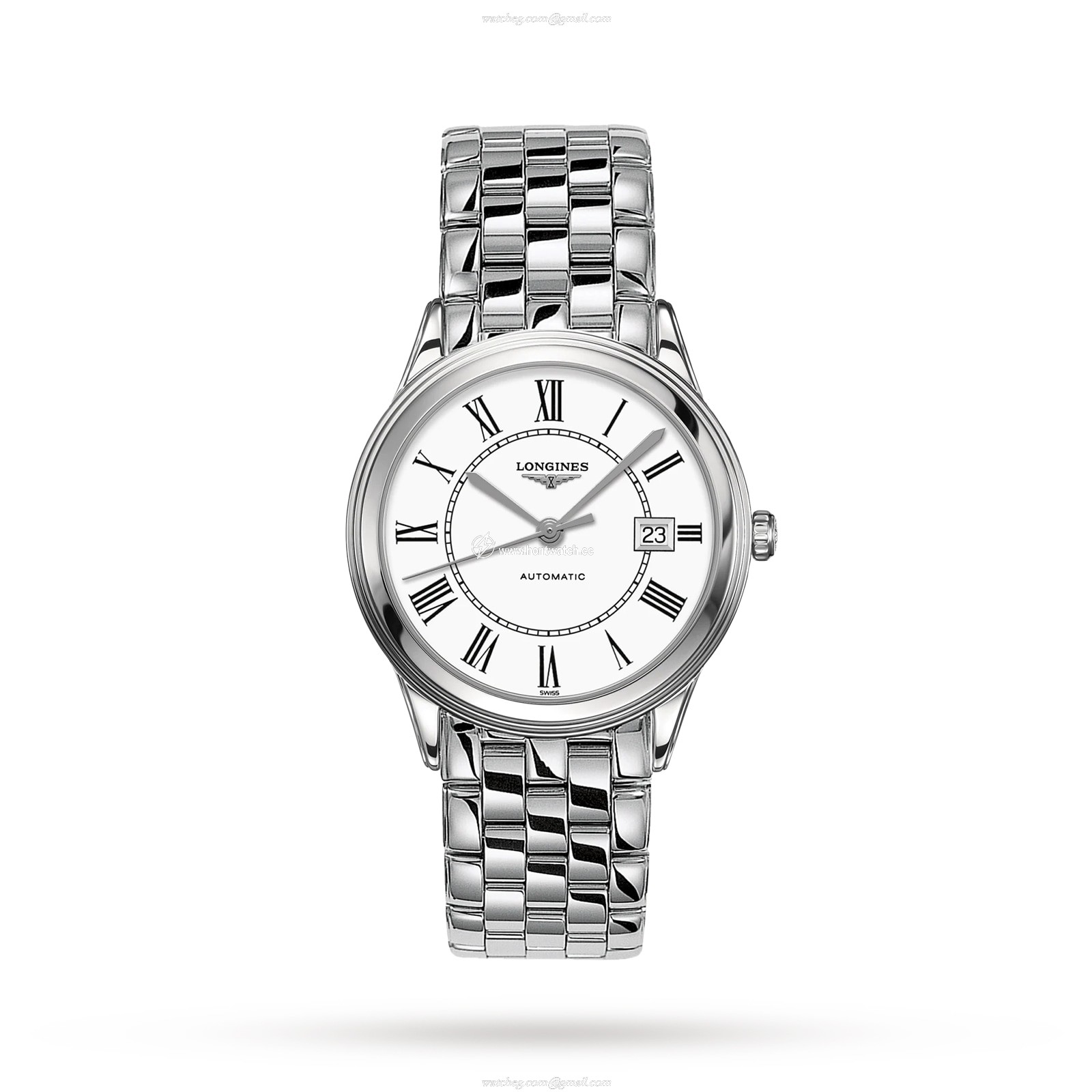 Longines Flagship L49744216 | 40mm Automatic Watch | Stainless Steel & Beige Dial