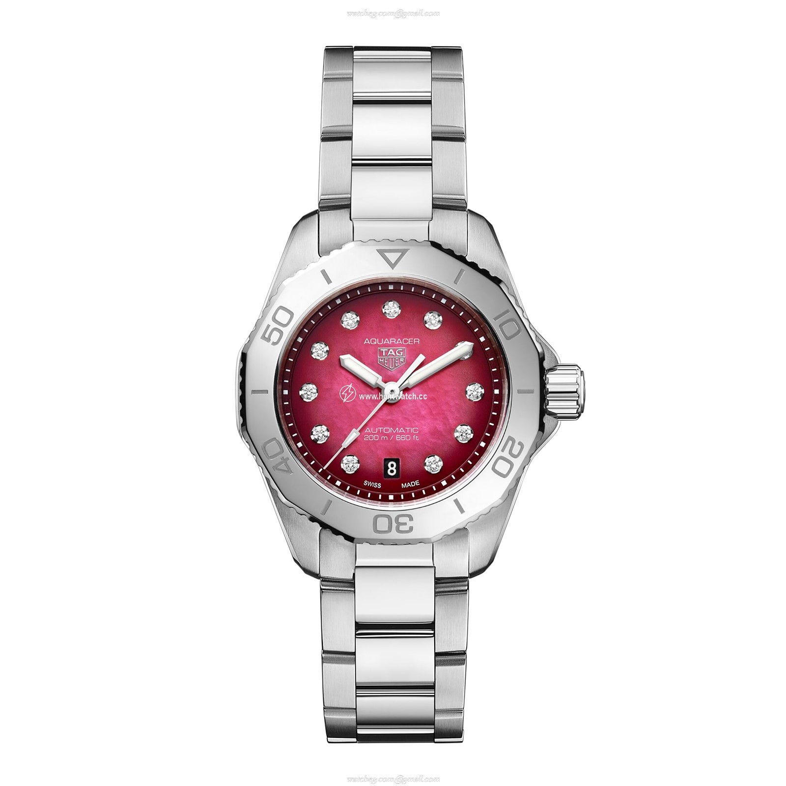 TAG Heuer Aquaracer WBP2414.BA0622 | 30mm Red Dial | Automatic Watch