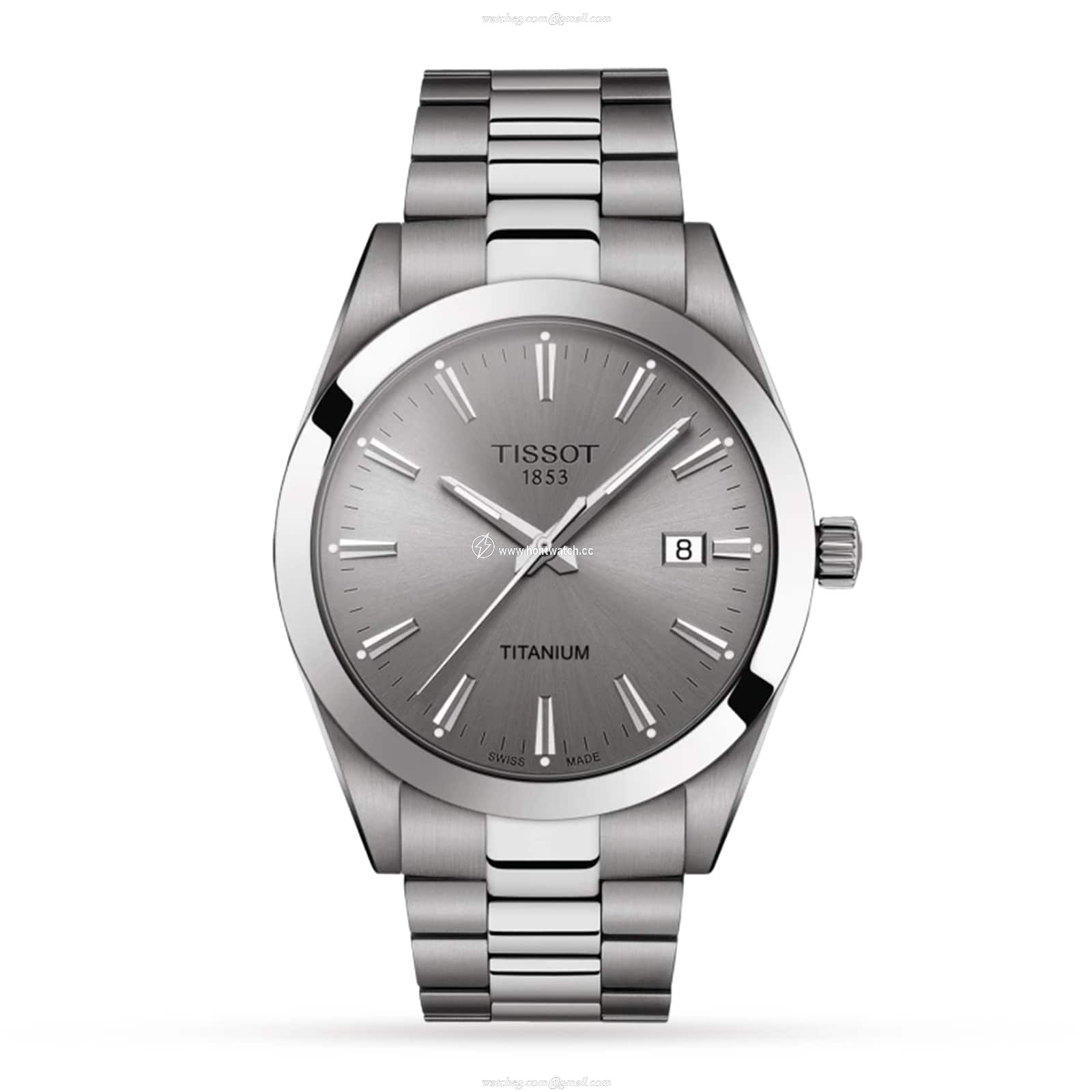 Tissot T-Classic Titanium Quartz Watch - 40mm Silver Dial - 100M Water Resistant