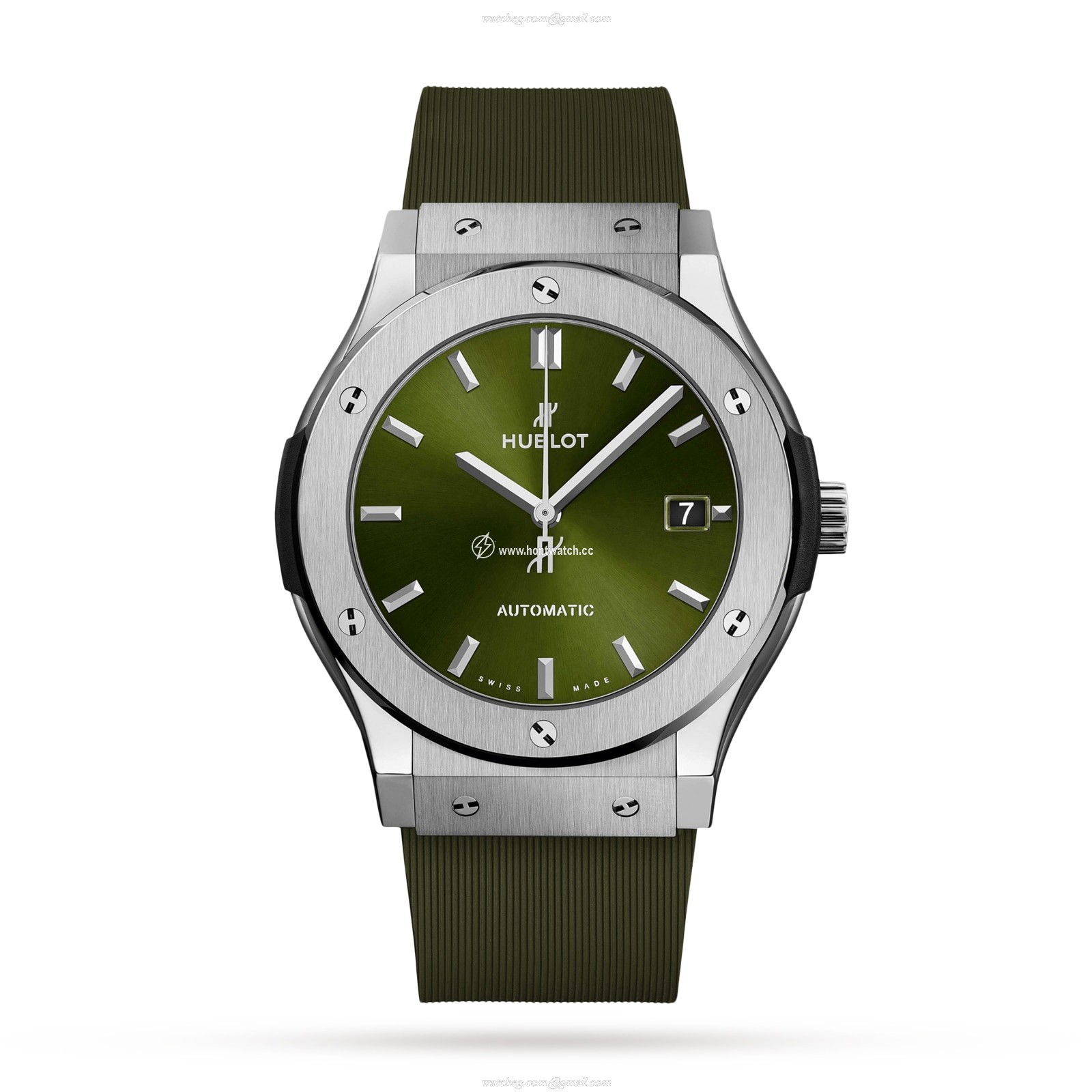 Hublot Classic Fusion 511.NX.8970.RX - 45mm Titanium Automatic Green Dial