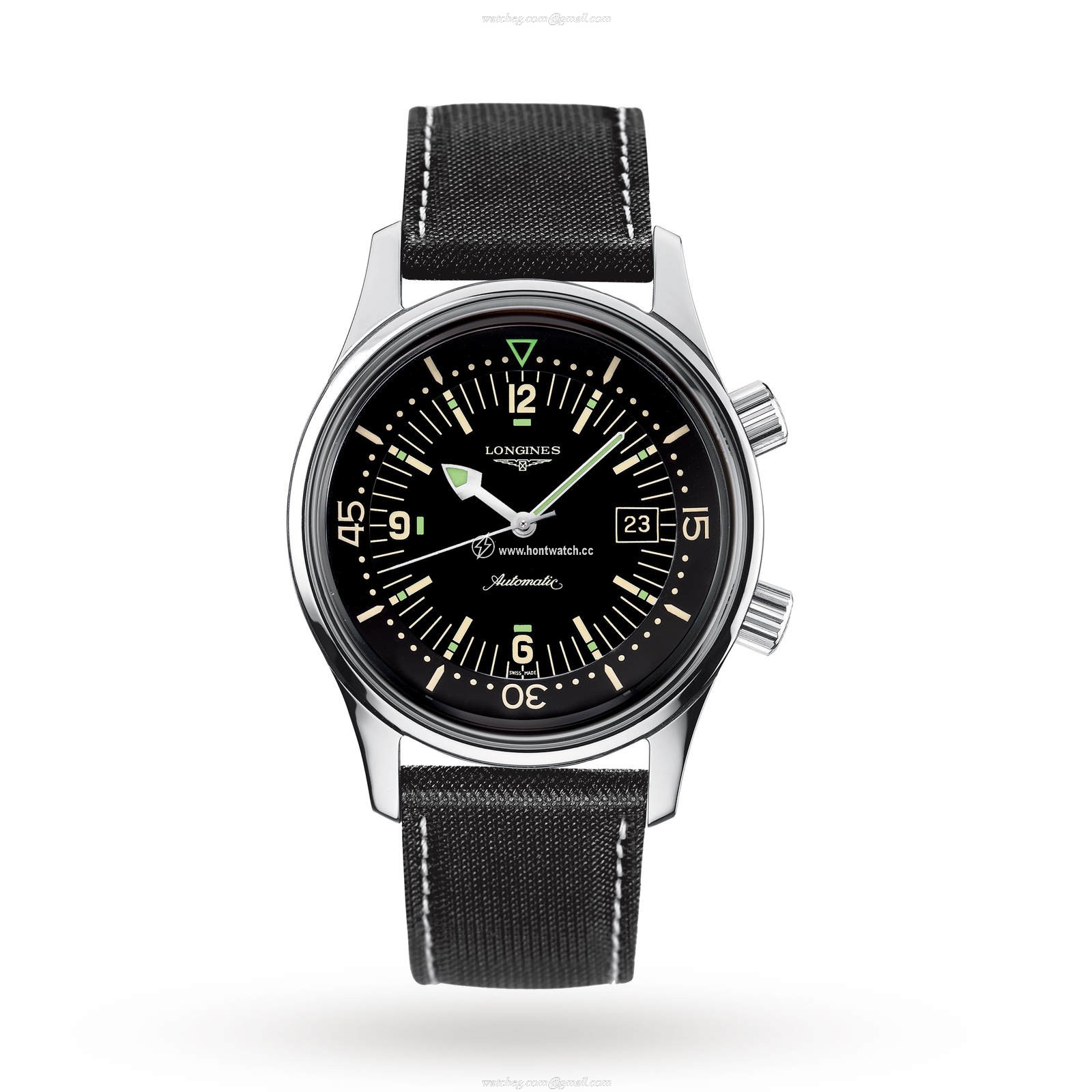 Longines Heritage L37744500 Automatic Diver - 42mm Stainless Steel - Black Dial