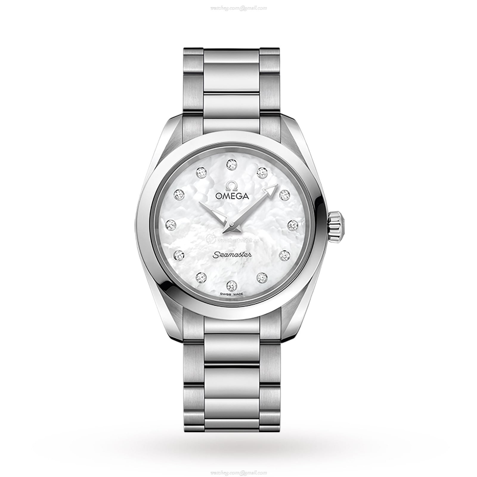 Omega Seamaster Aqua Terra 28mm Quartz Watch - Stainless Steel & Mother of Pearl Dial