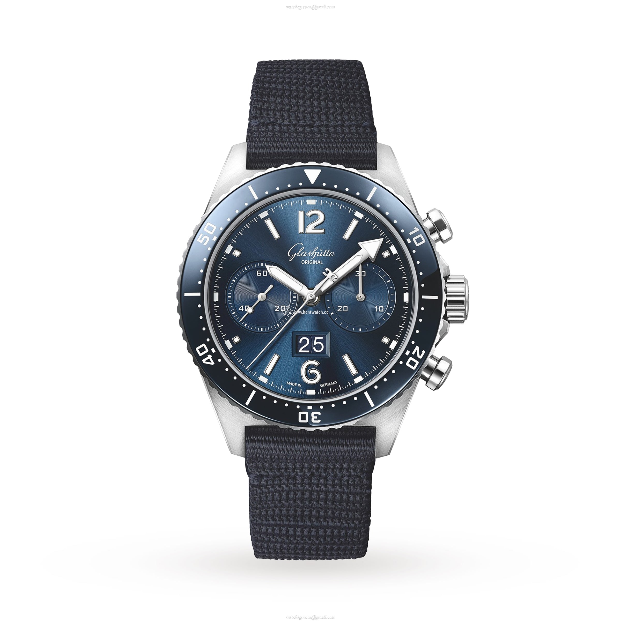 Glashuette Original SeaQ Blue Automatic - 43.2mm Stainless Steel Replica