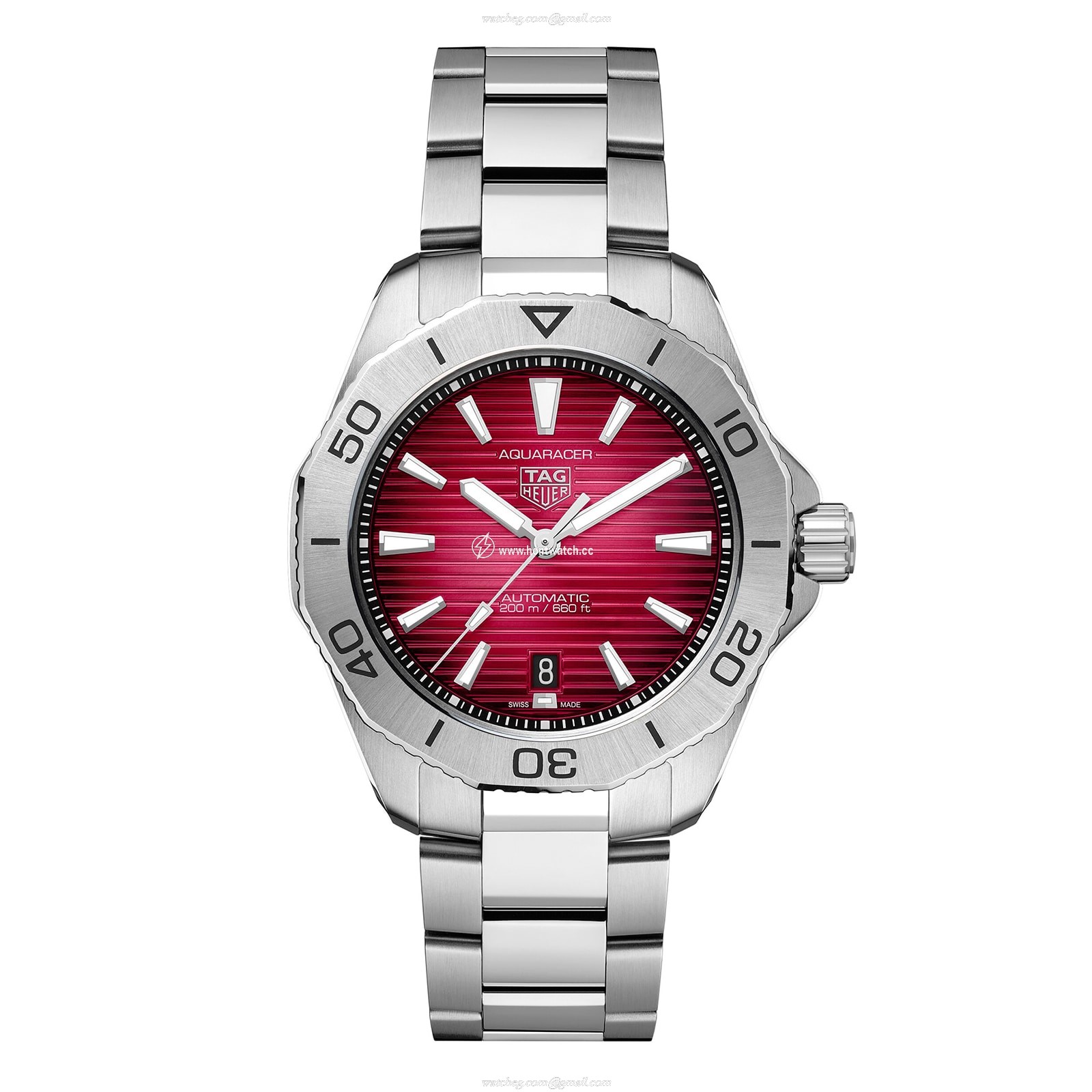 TAG Heuer Aquaracer WBP2114.BA0627 - 40mm Red Automatic Watch