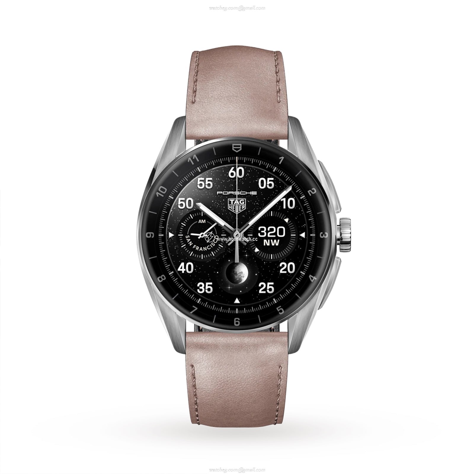 TAG Heuer Connected Smartwatch - 42mm Stainless Steel - Leather Strap