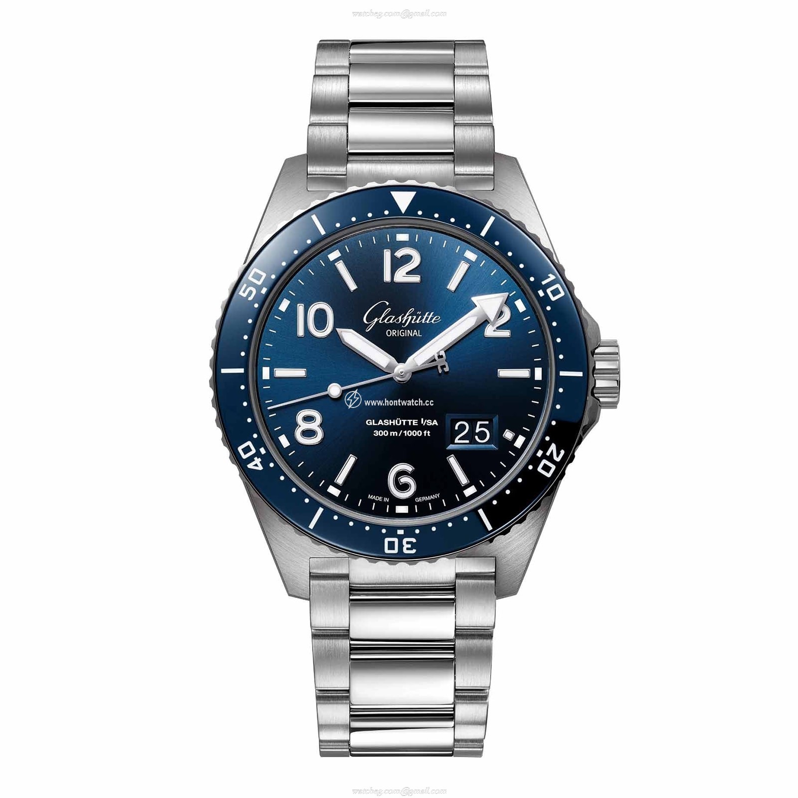 Glashuette Original SeaQ Blue Dial Automatic Watch | 43.2mm Stainless Steel