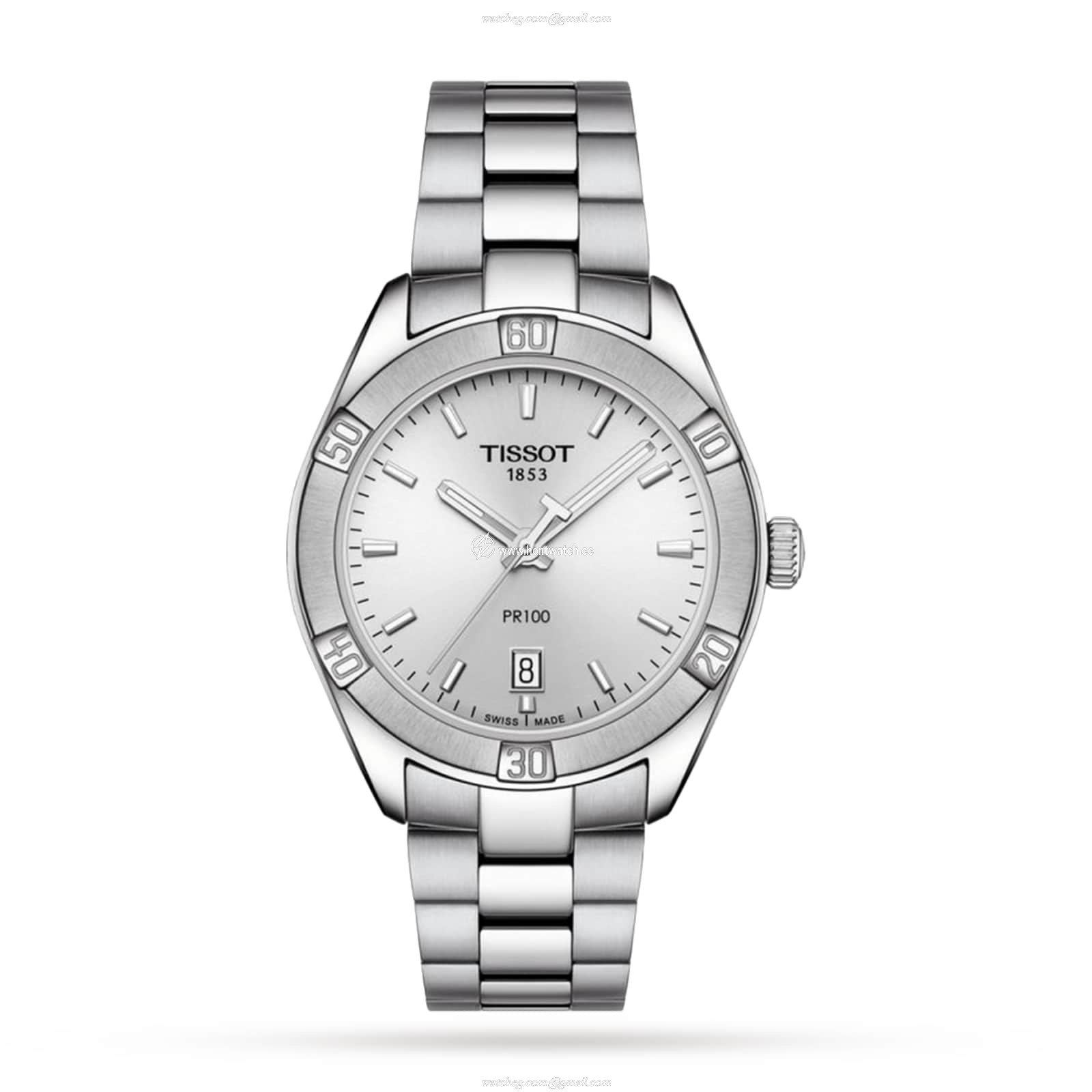 Tissot T-Classic Quartz Watch - 36mm Stainless Steel Silver Dial - 100M Water Resistant