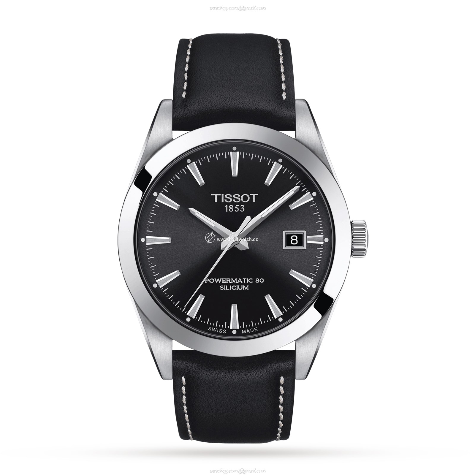 Tissot T-Classic Automatic Watch - 40mm Black Dial & Stainless Steel Case