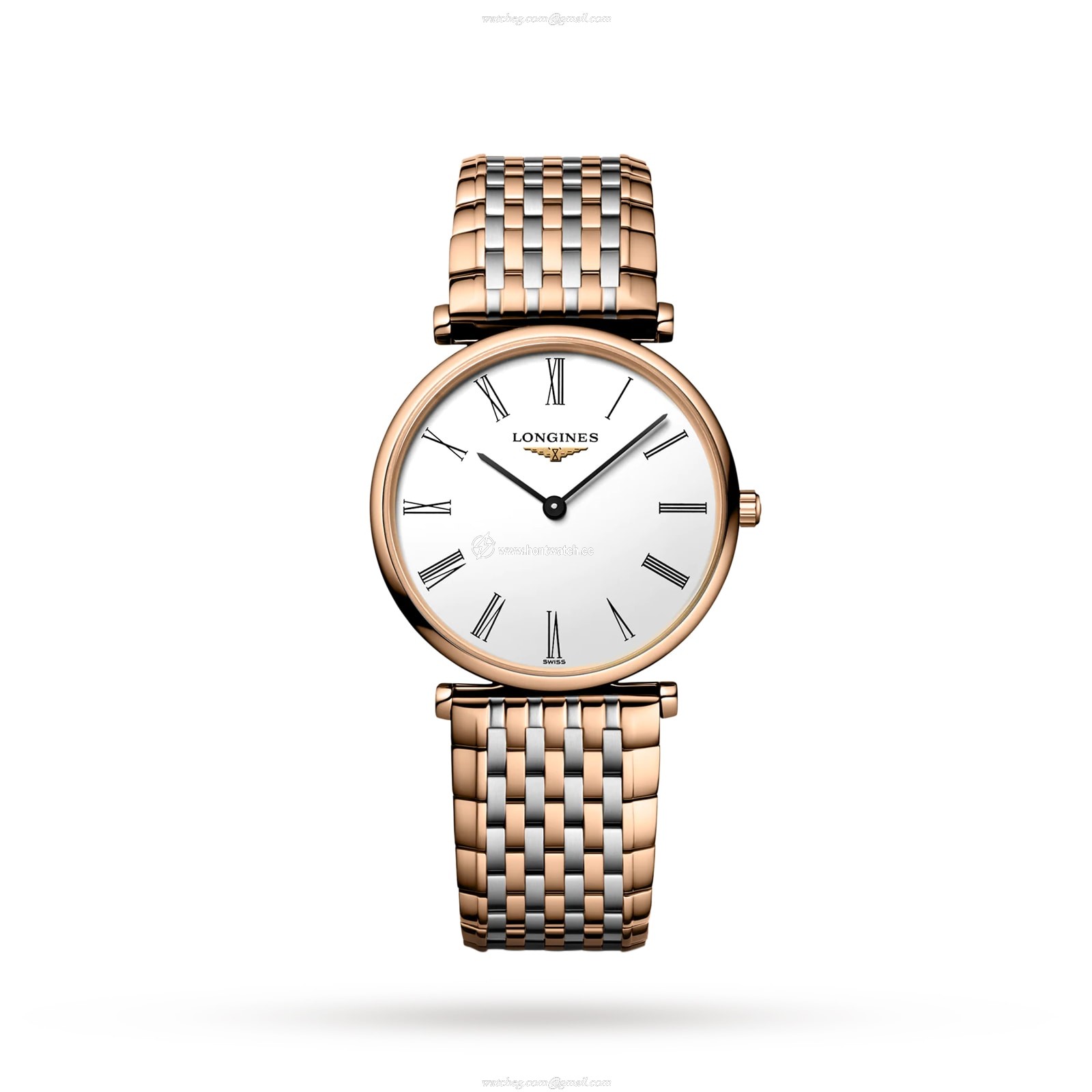 Longines La Grande Classique L45121917 | 29mm White Dial | Rose Gold & Steel