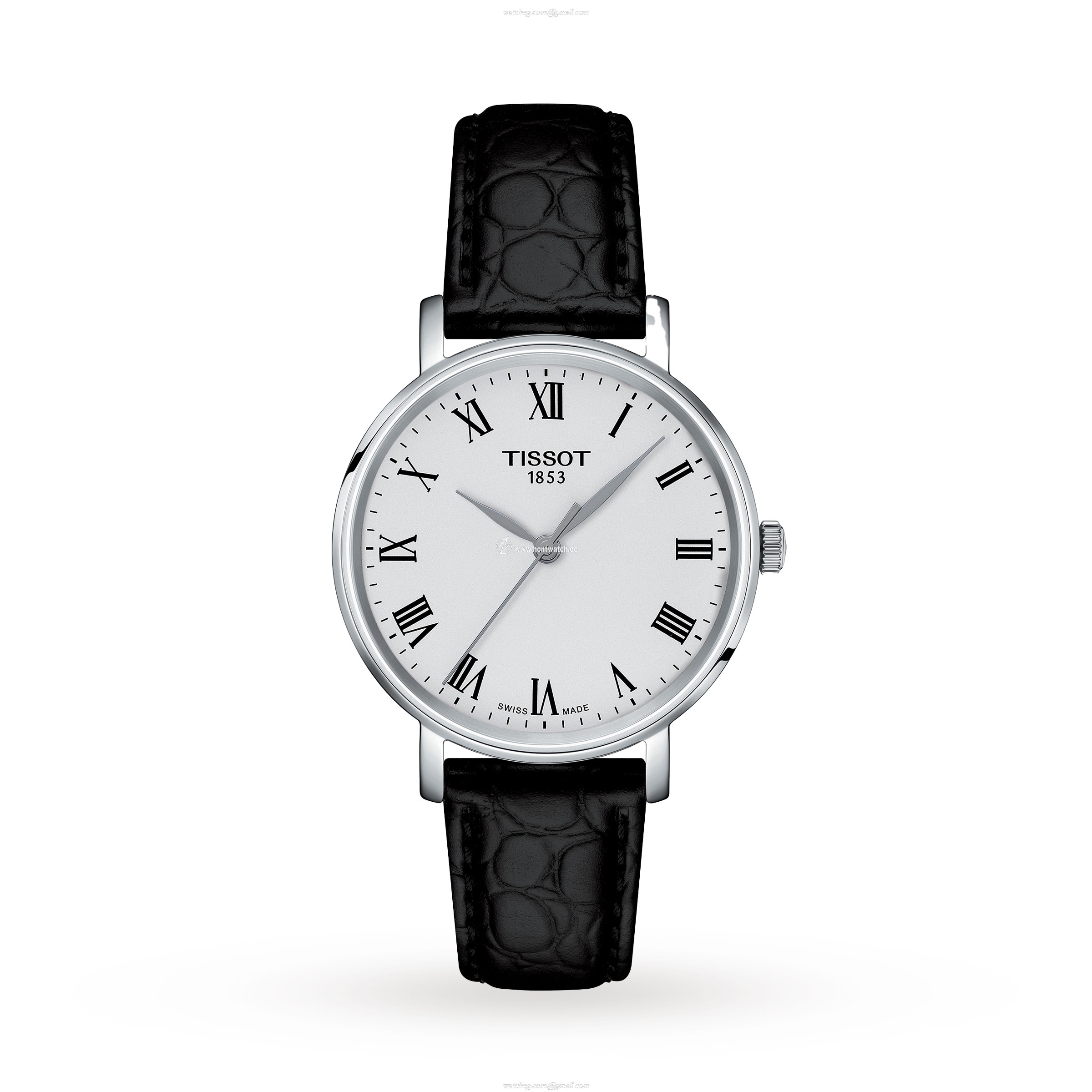 Tissot T-Classic 34mm White Dial | Stainless Steel & Calfskin | Quartz Watch