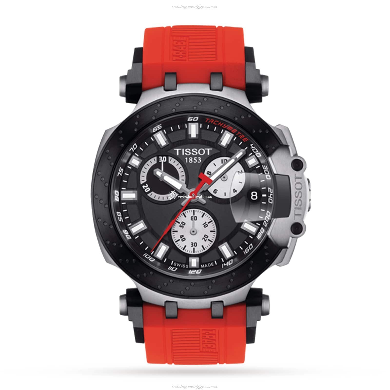 Tissot T-Sport T-Race Quartz Watch - Black Dial - 47.5mm Stainless Steel