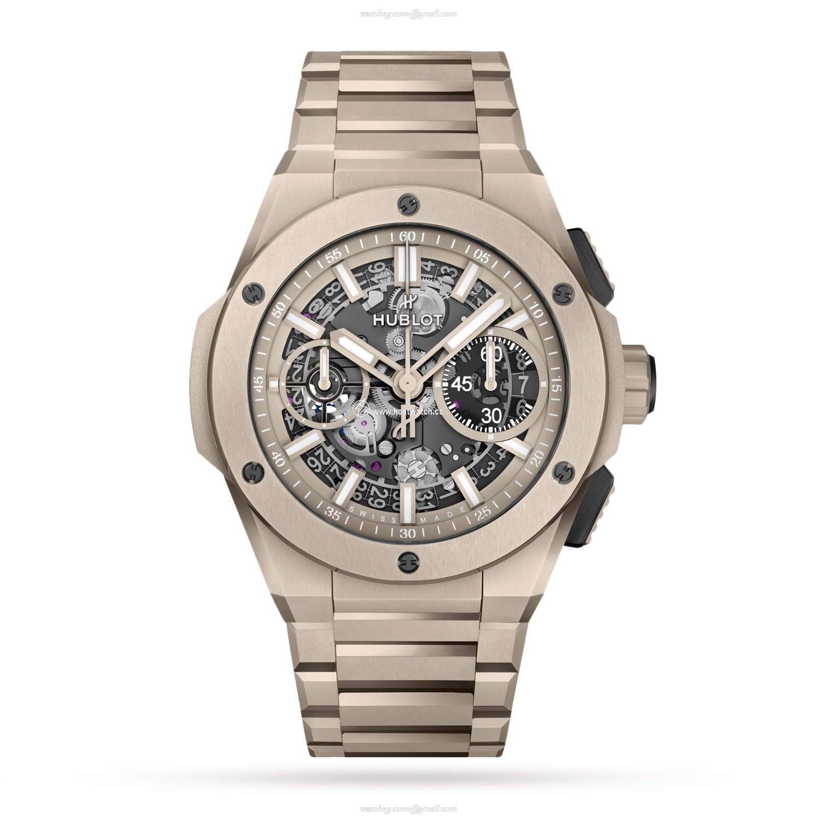 Hublot Big Bang 42mm Ceramic Automatic Skeleton Watch - 100M Water Resistant
