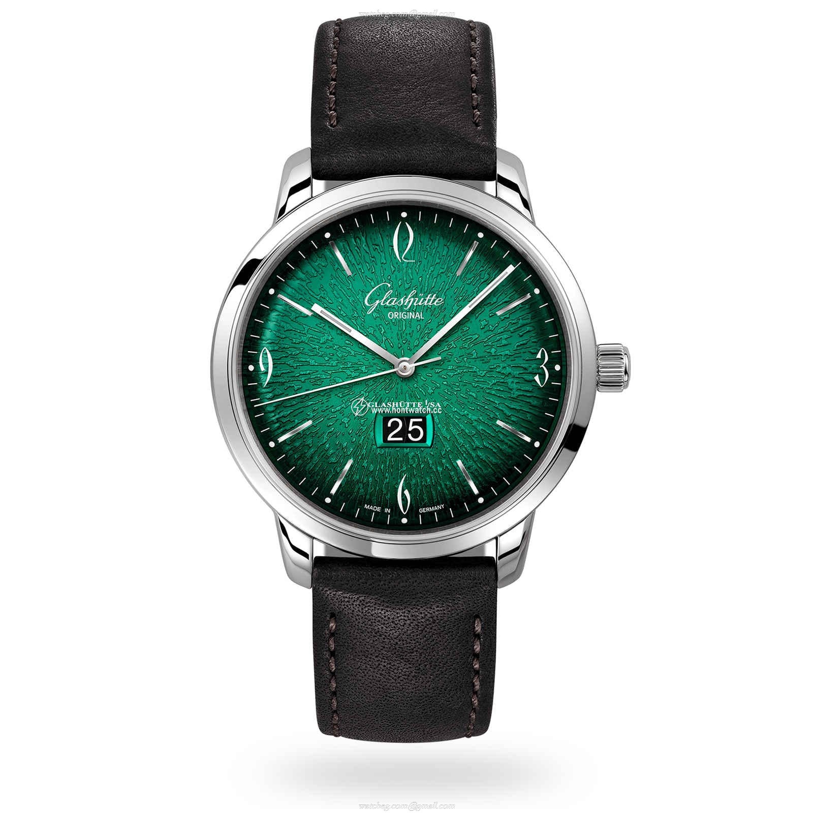 Glashutte Original Vintage Automatic Watch - Green Dial - Stainless Steel
