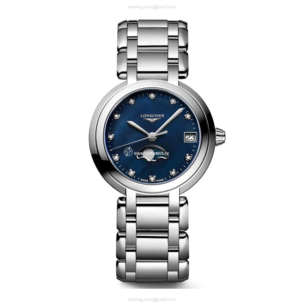 Longines Prima Luna L81154986 | Blue Dial | Diamond Markers | 30.5mm
